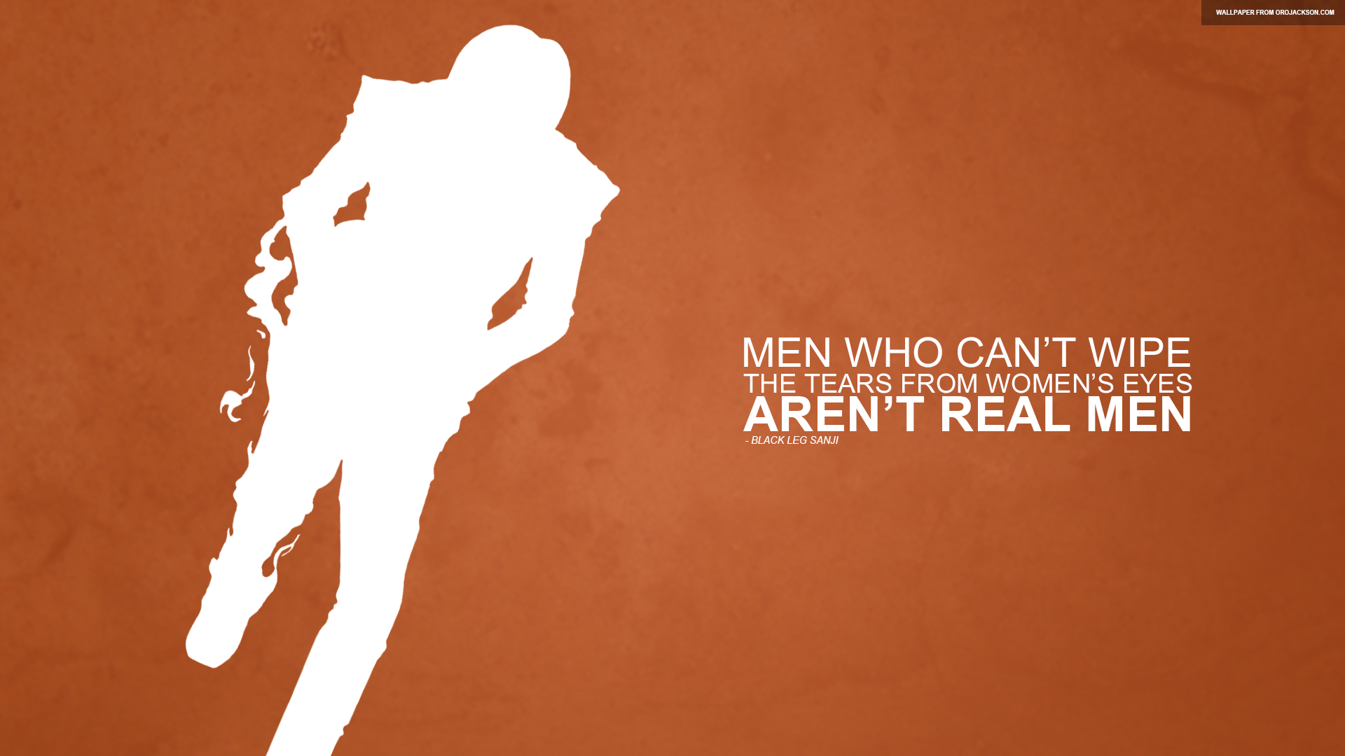 One Piece Black Leg Sanji Quote HD Wallpaper