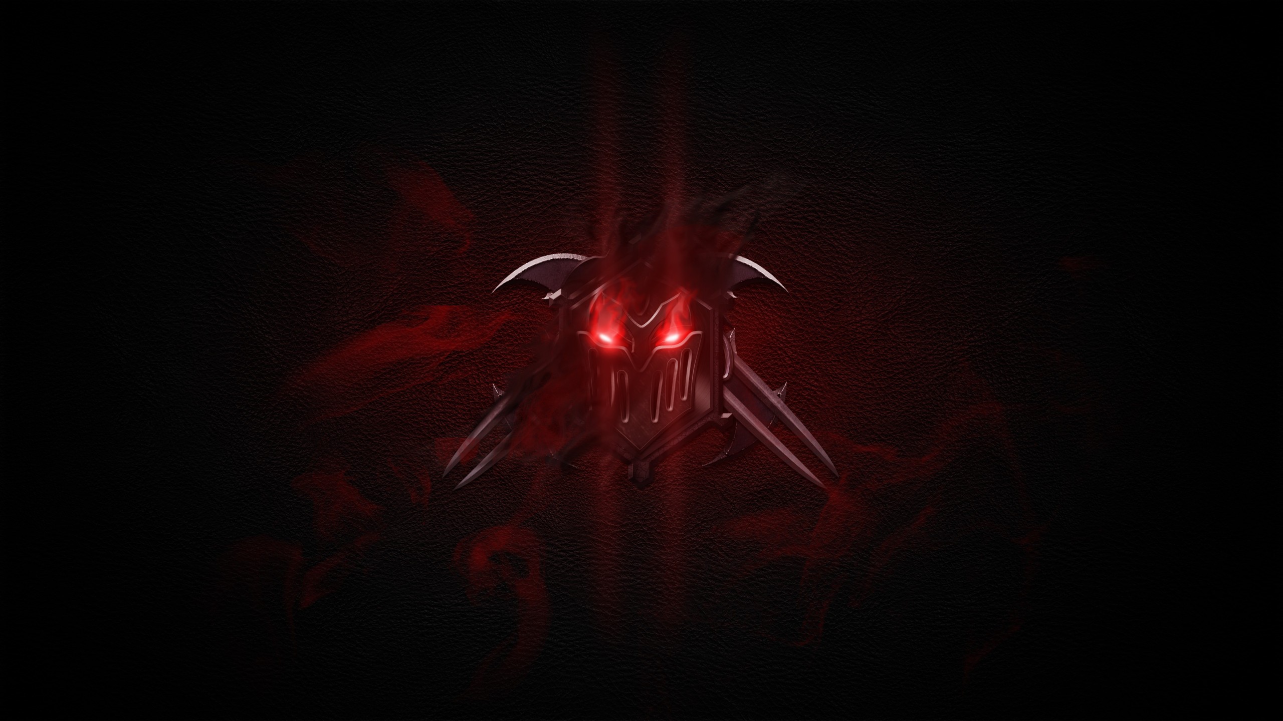 Zed from League of Legends with red glowing eyes HD Wallpaper