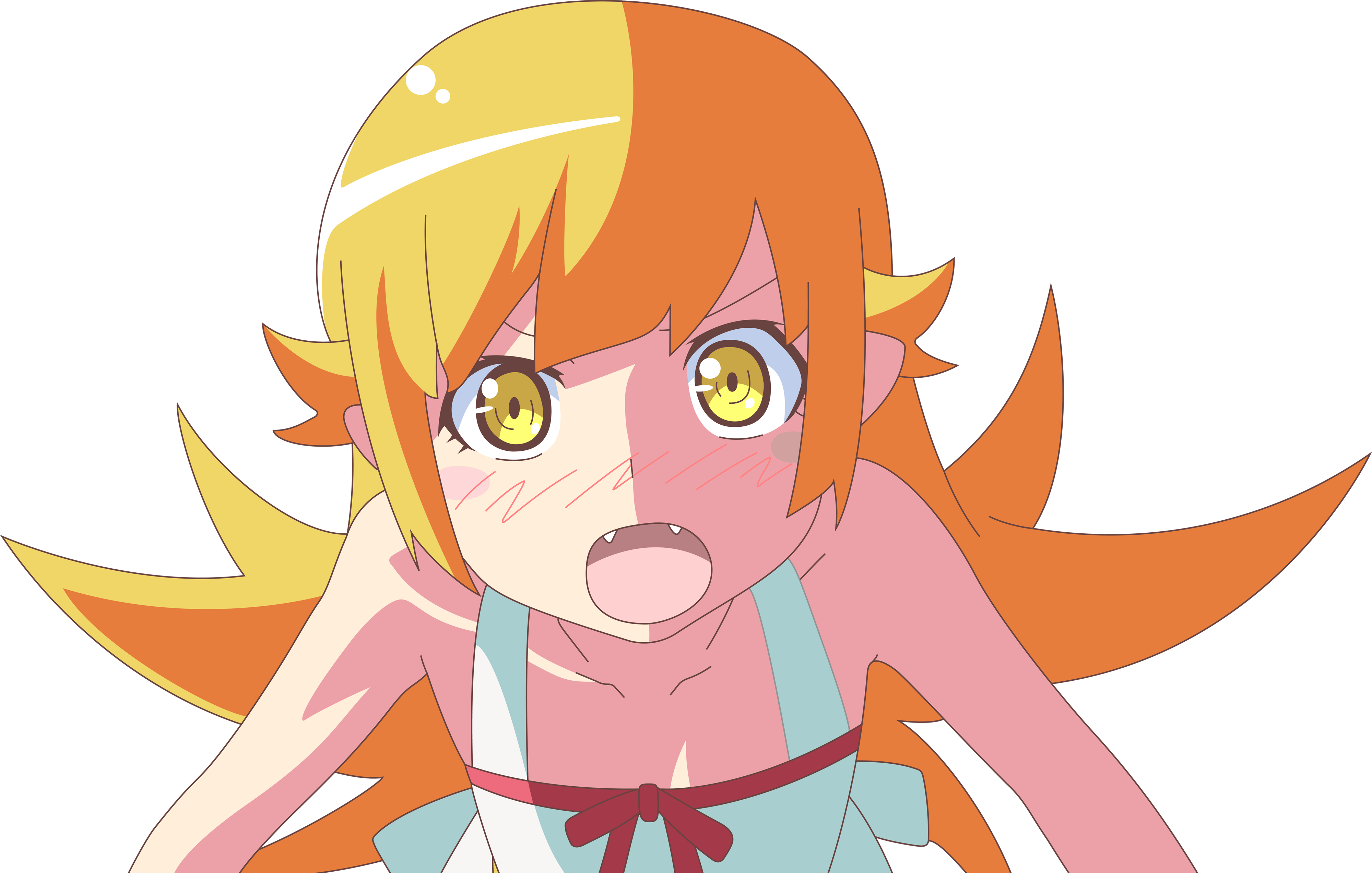Oshino Shinobu from Monogatari Series HD Wallpaper