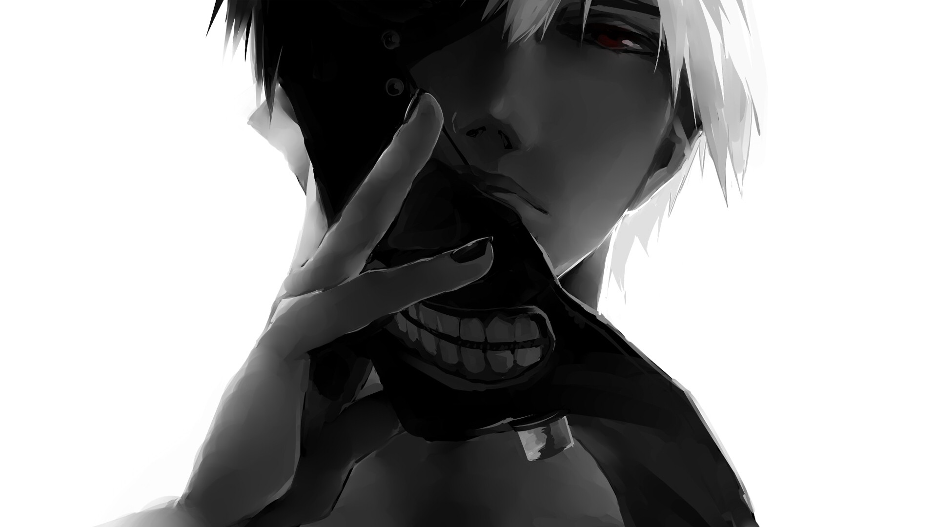 Kaneki Ken wearing a mask from Tokyo Ghoul HD Wallpaper