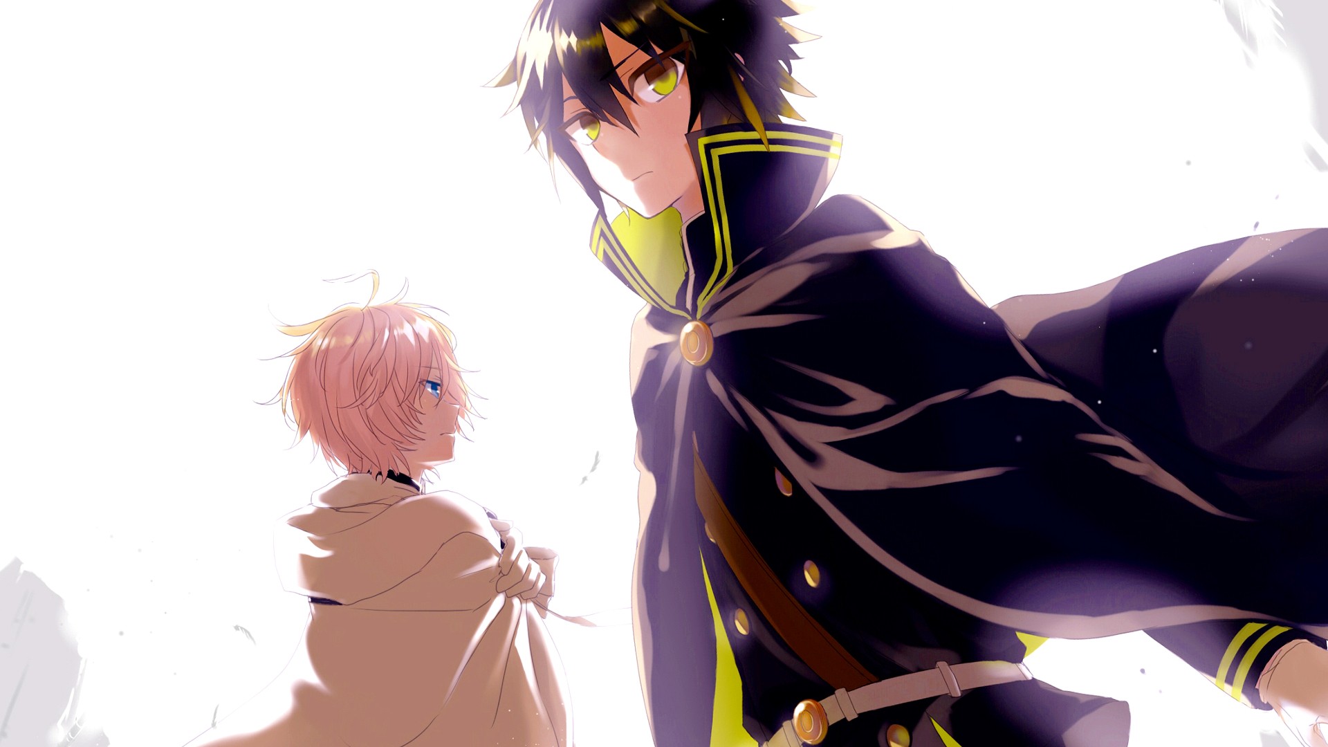 Mikaela Hyakuya and Yuichiro Hyakuya from Owari No Seraph HD Wallpaper