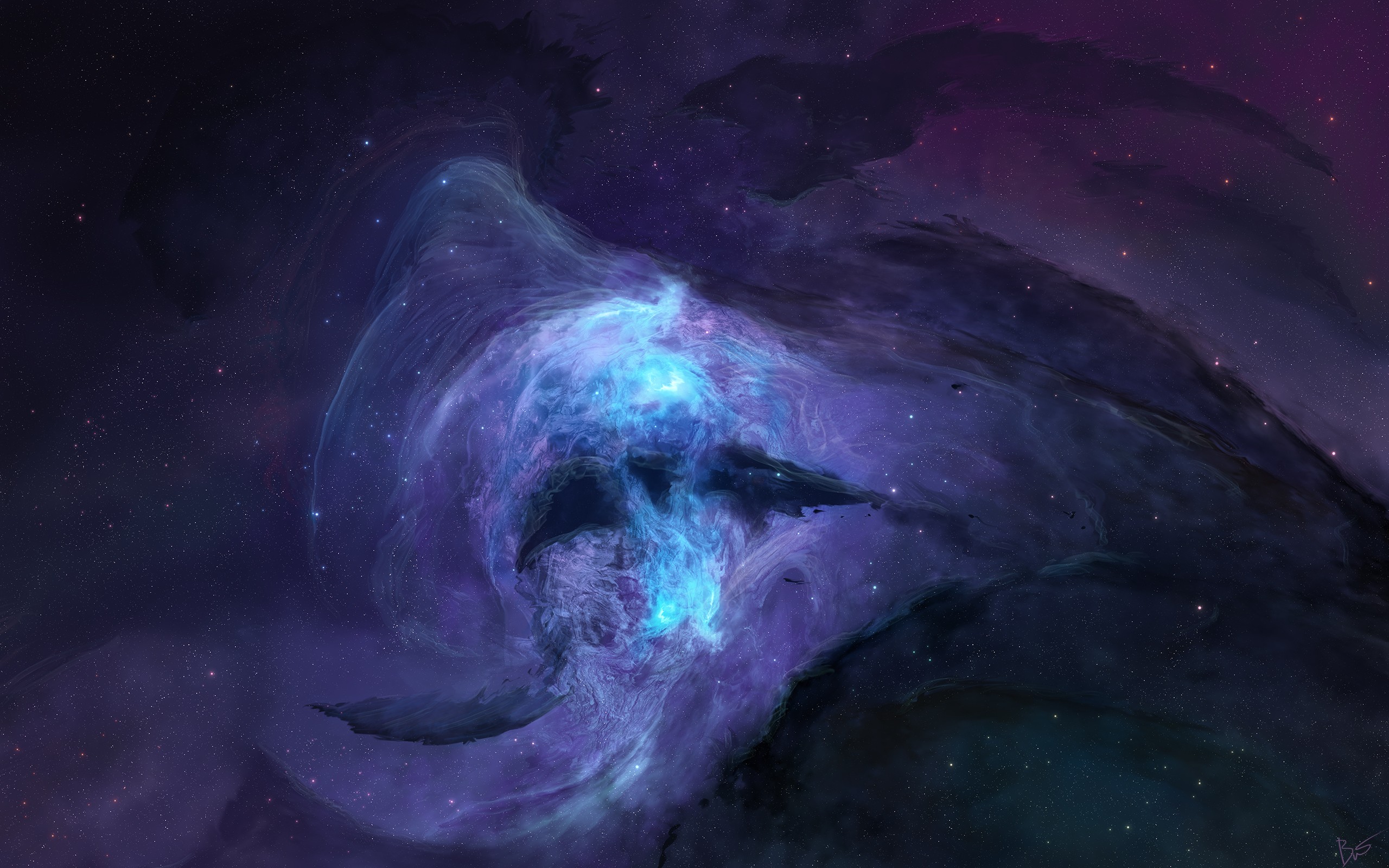 Nebula in deep space by JoeyJazz HD Wallpaper