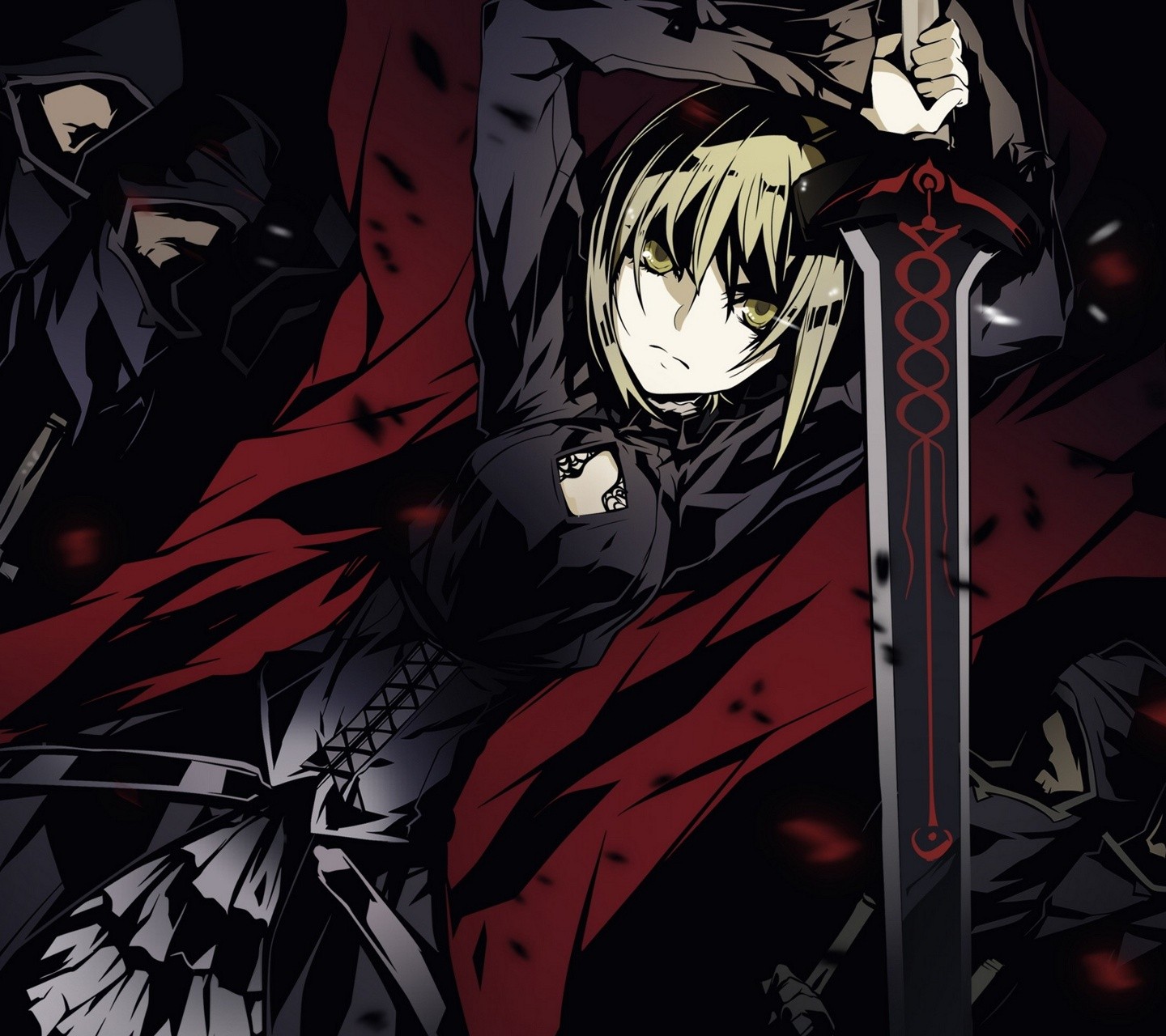 Saber Alter from Fate Series with a large sword HD Wallpaper