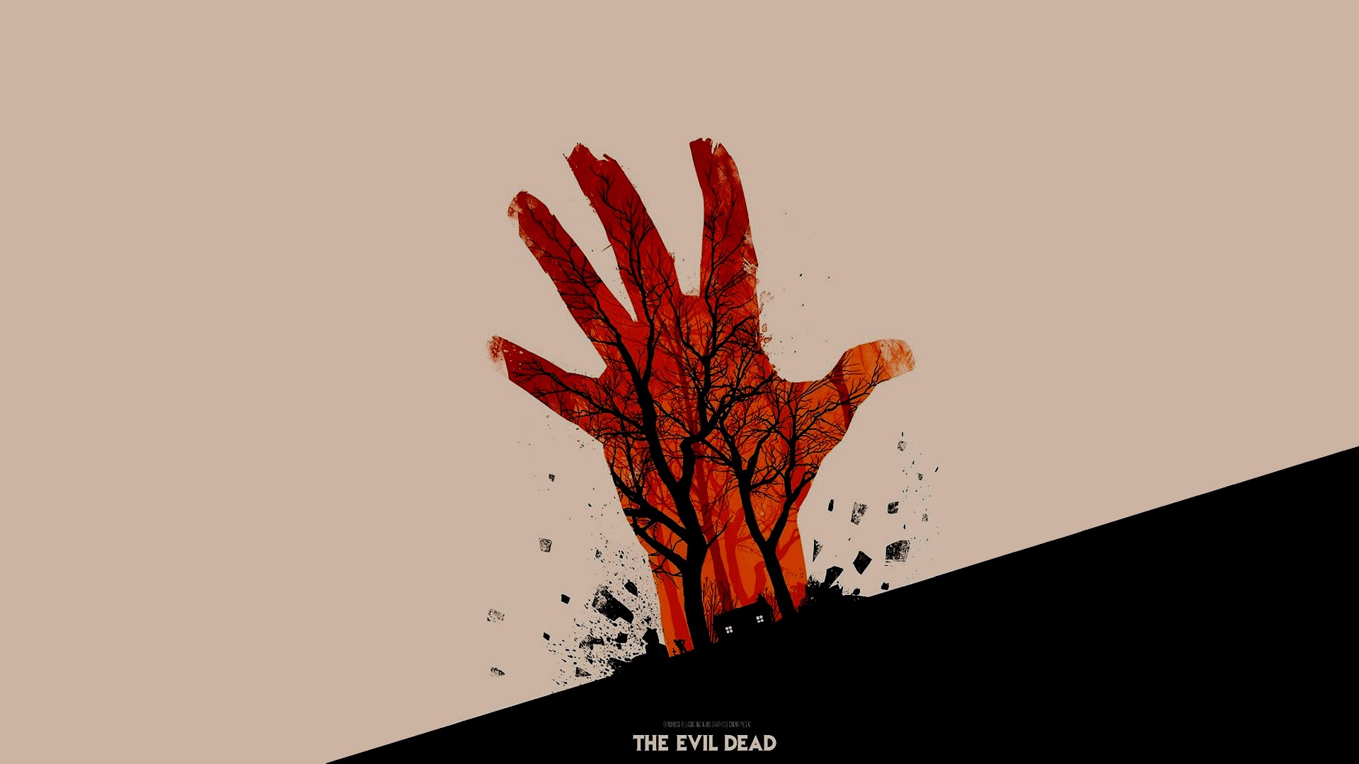 The Evil Dead Minimalist Artwork HD Wallpaper