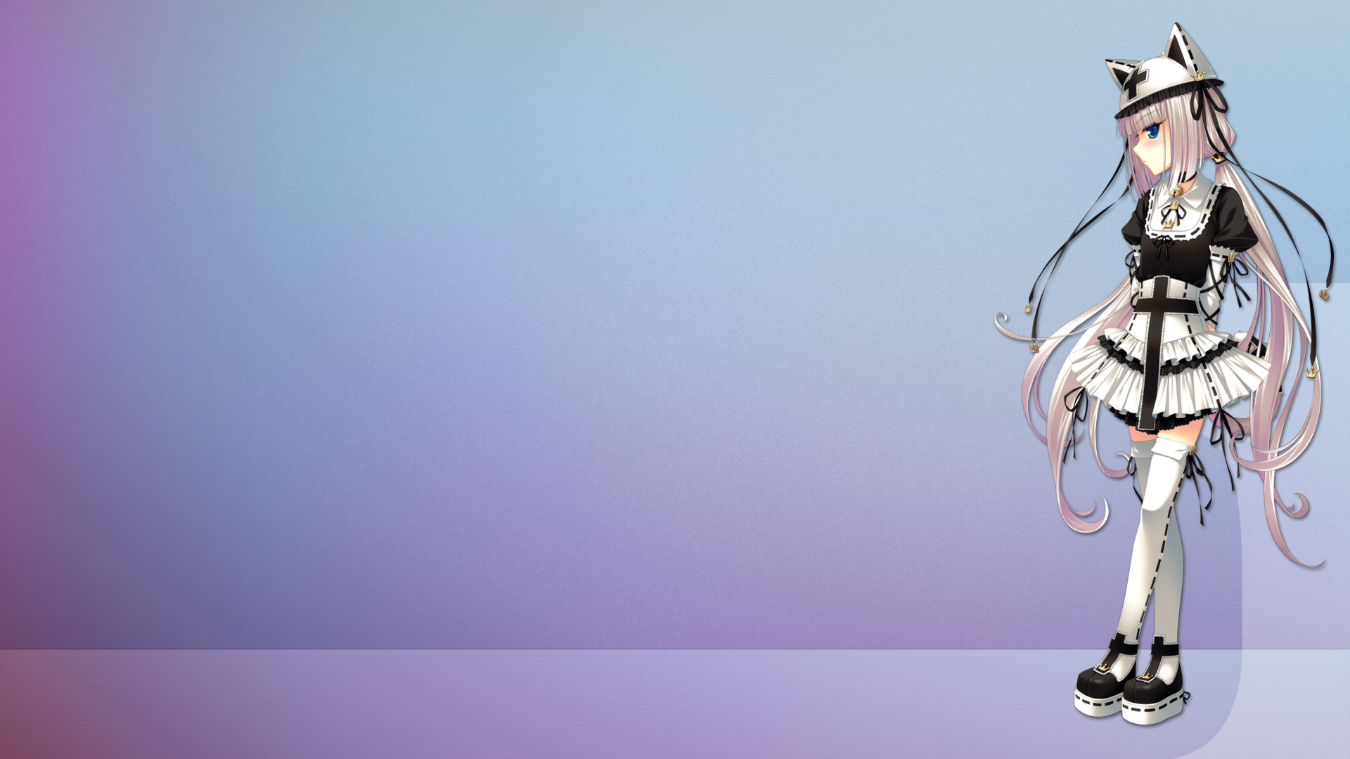 Vanilla from Neko Para in a maid outfit with cat ears HD Wallpaper