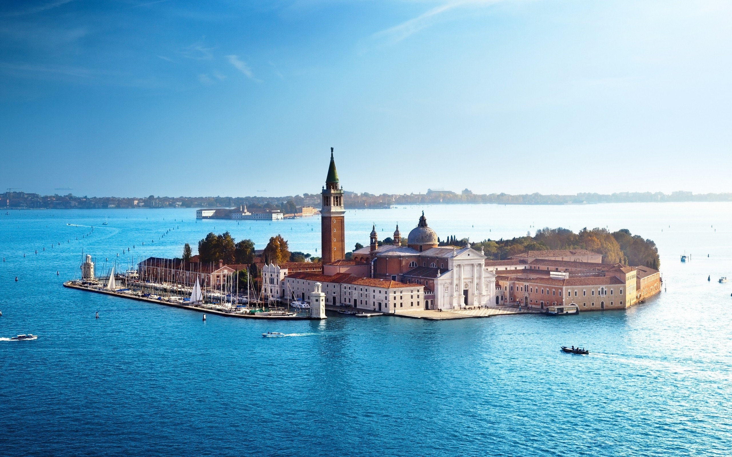 San Giorgio Maggiore island in Venice, Italy HD Wallpaper