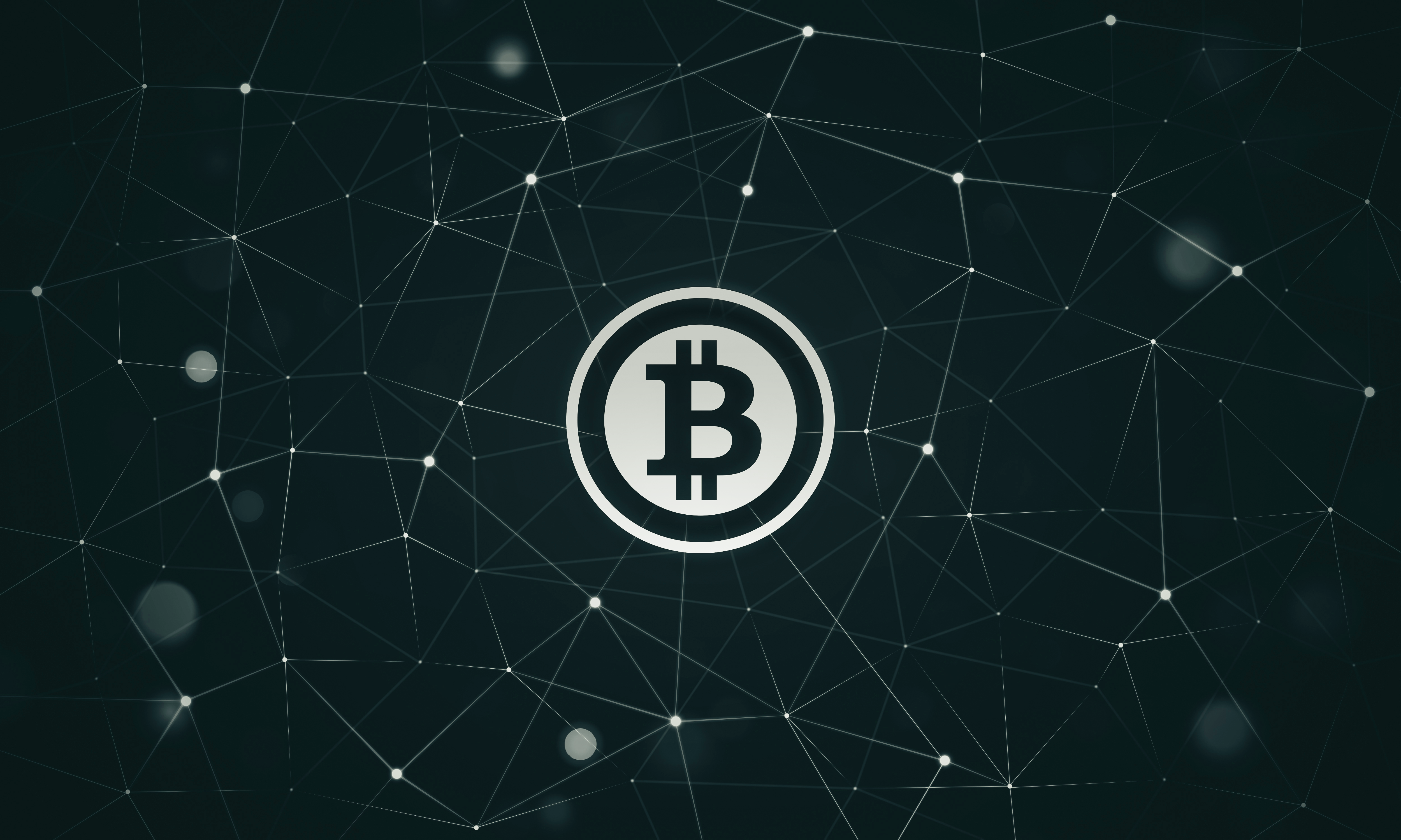 Bitcoin Cryptocurrency Network Digital Art HD Wallpaper