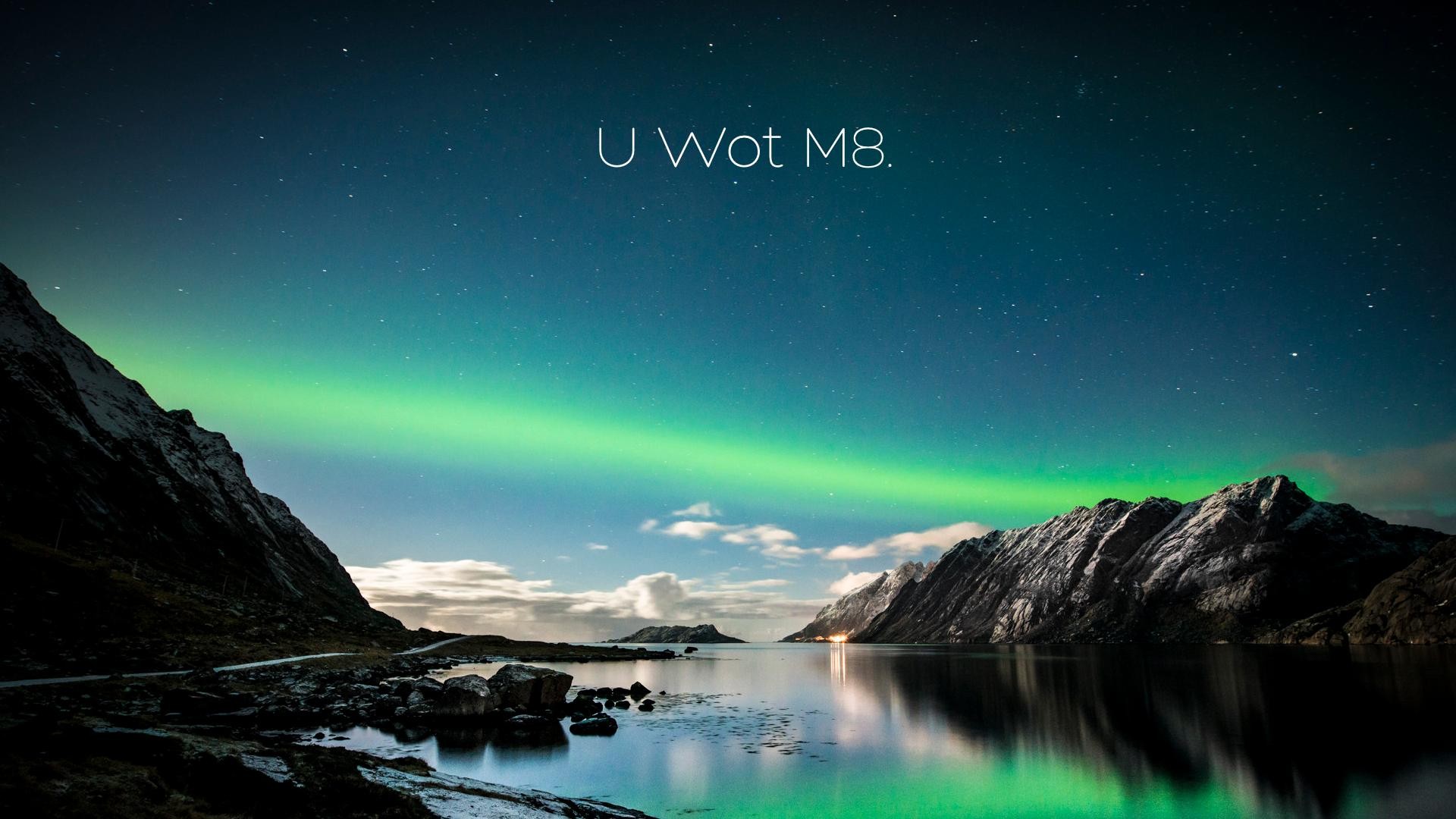 Northern Lights over a Fjord HD Wallpaper