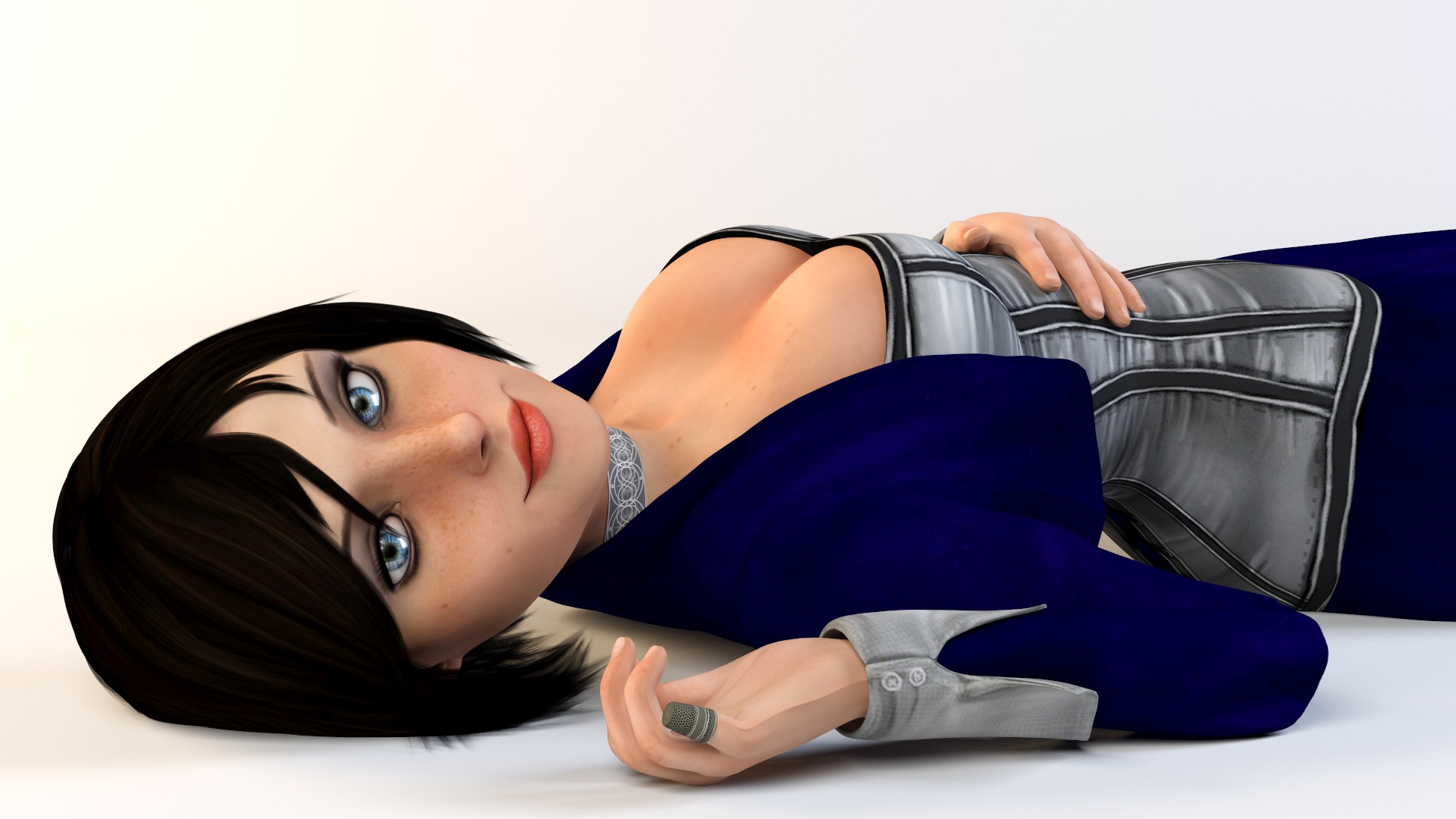 Elizabeth from BioShock Infinite lying down HD Wallpaper