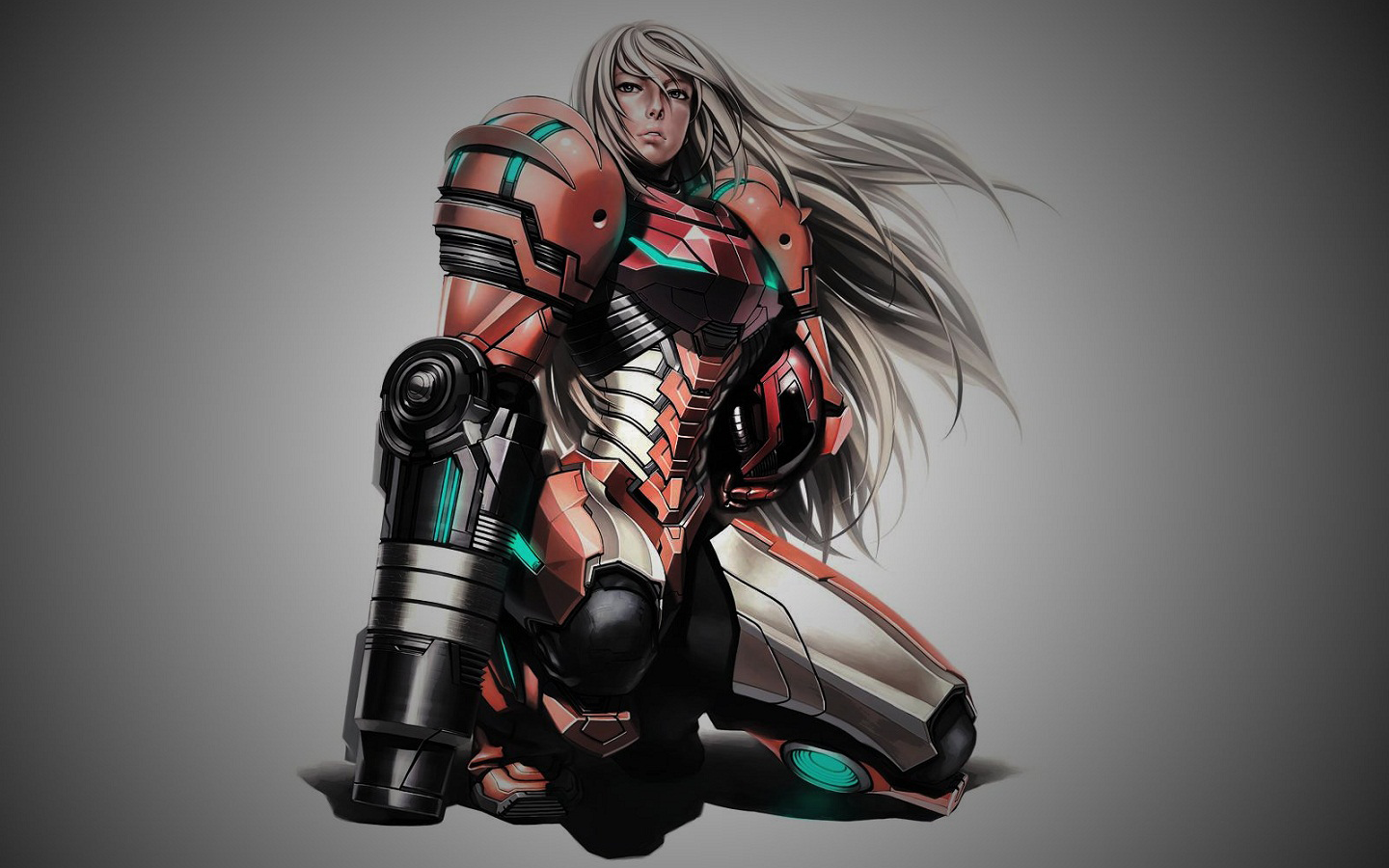 Samus Aran in her Power Suit HD Wallpaper