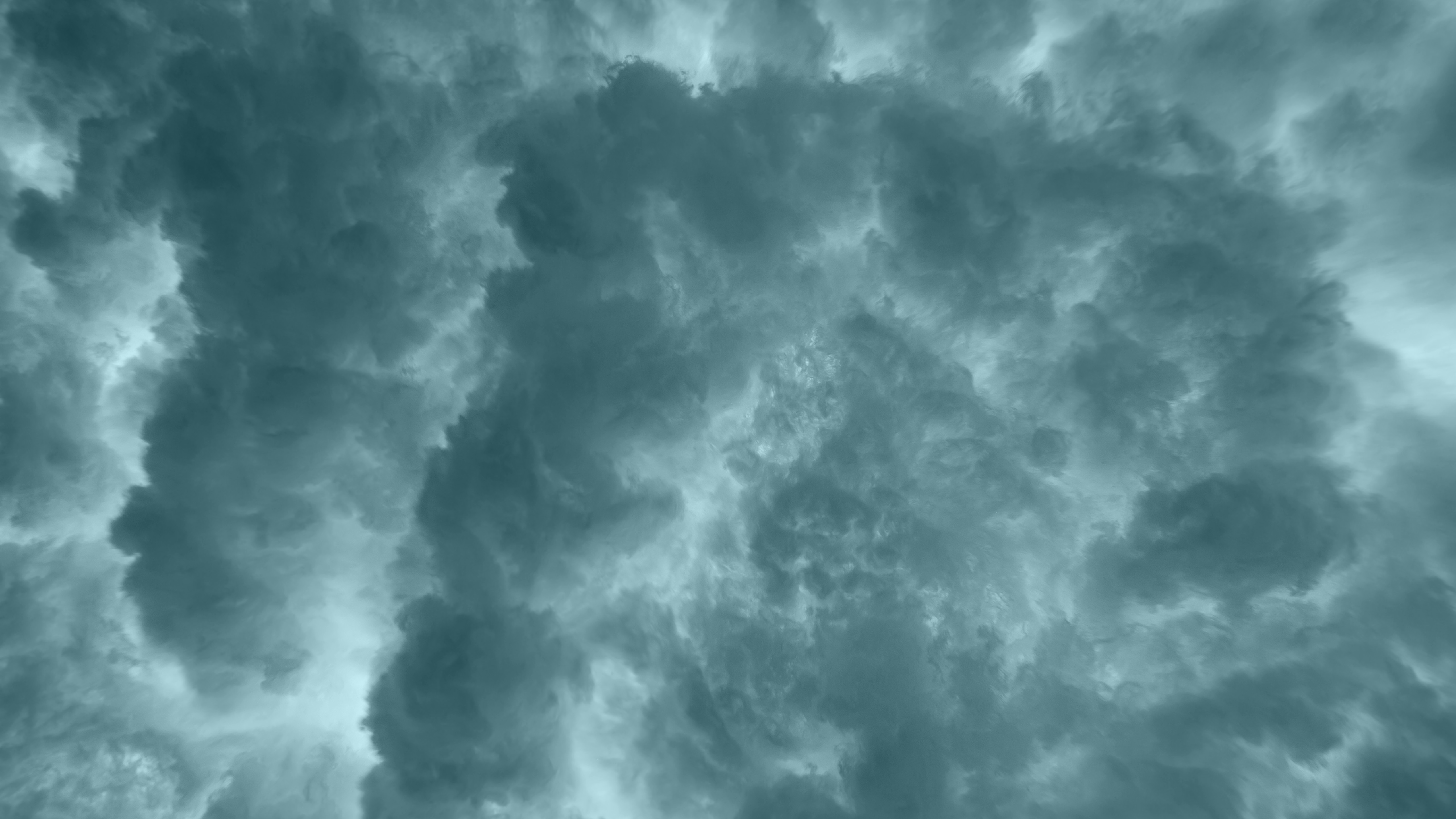 Dark, turbulent clouds with light shining through HD Wallpaper