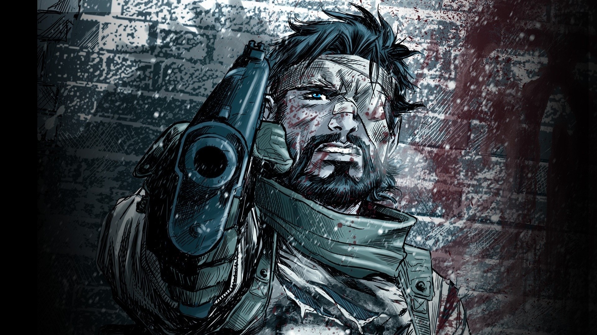 The Punisher aiming a handgun HD Wallpaper