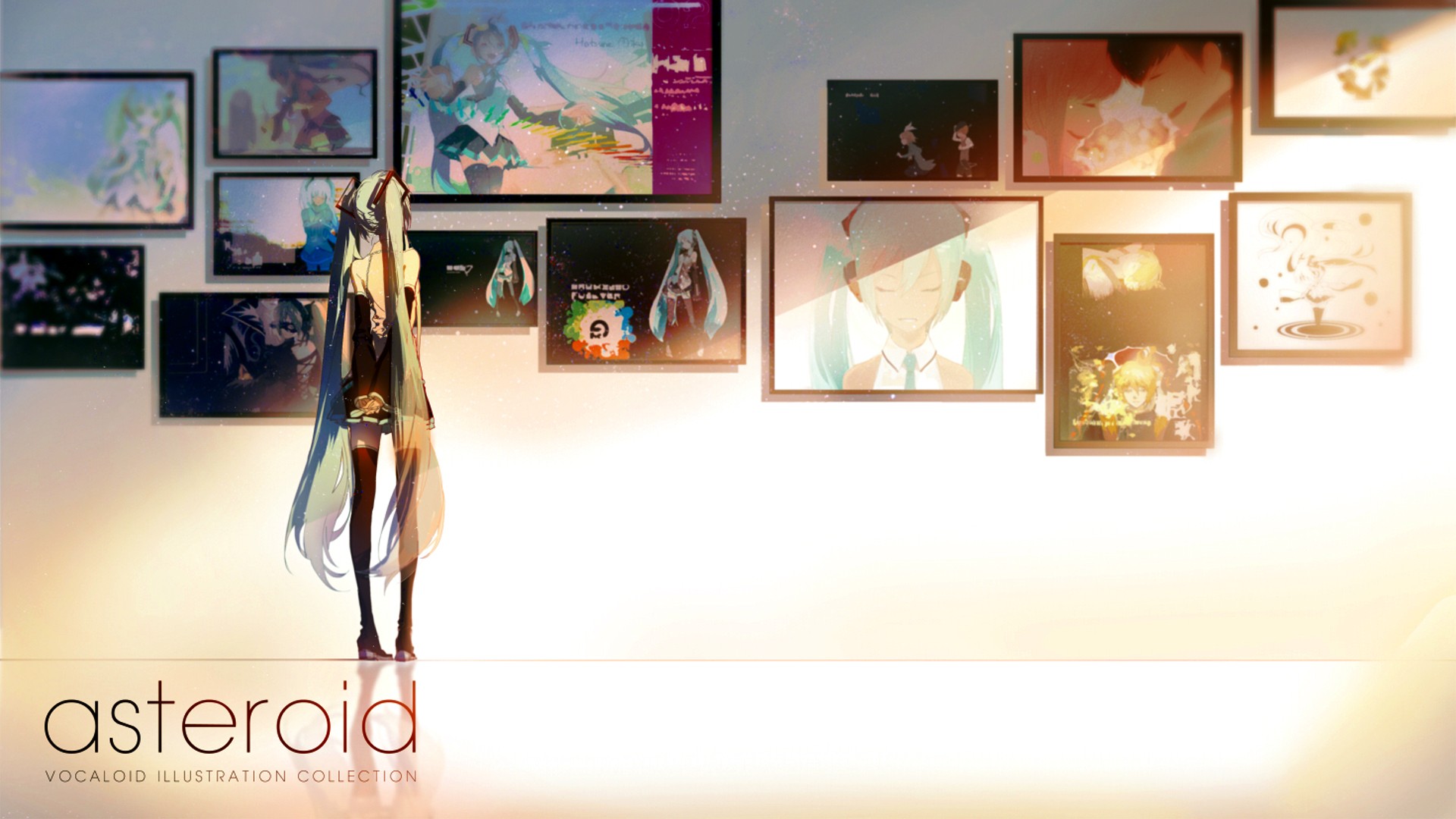 Asteroid Vocaloid Illustration Collection with Hatsune Miku HD Wallpaper