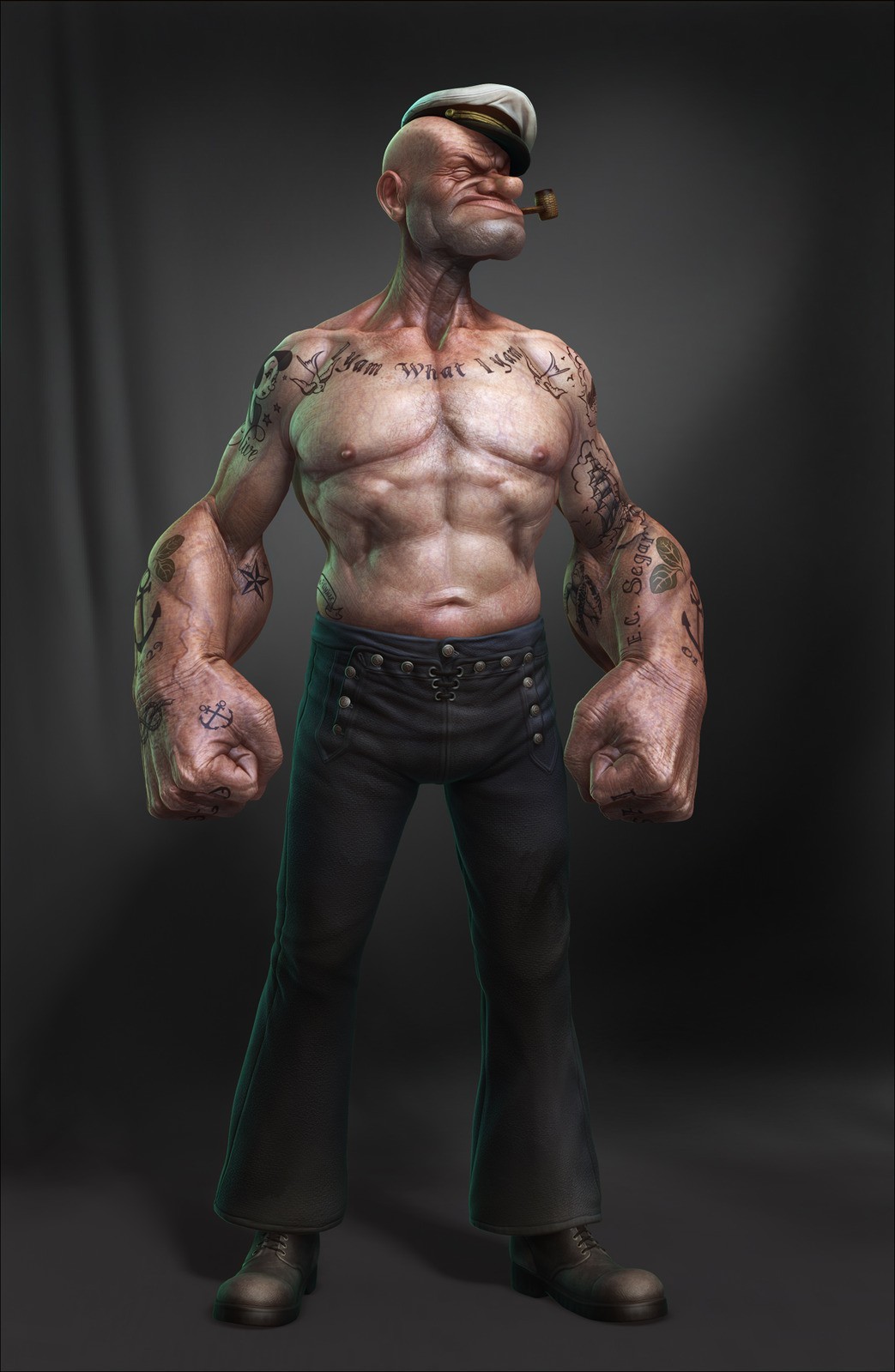 Popeye the Sailor Man artwork HD Wallpaper
