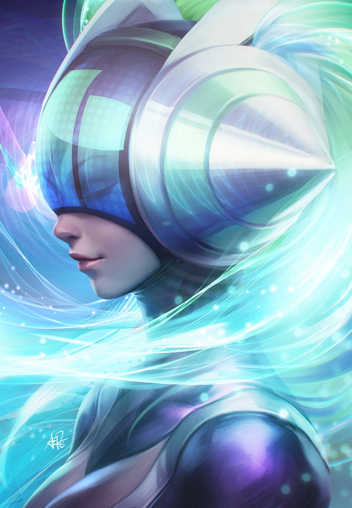 DJ Sona from League of Legends by Artgerm HD Wallpaper
