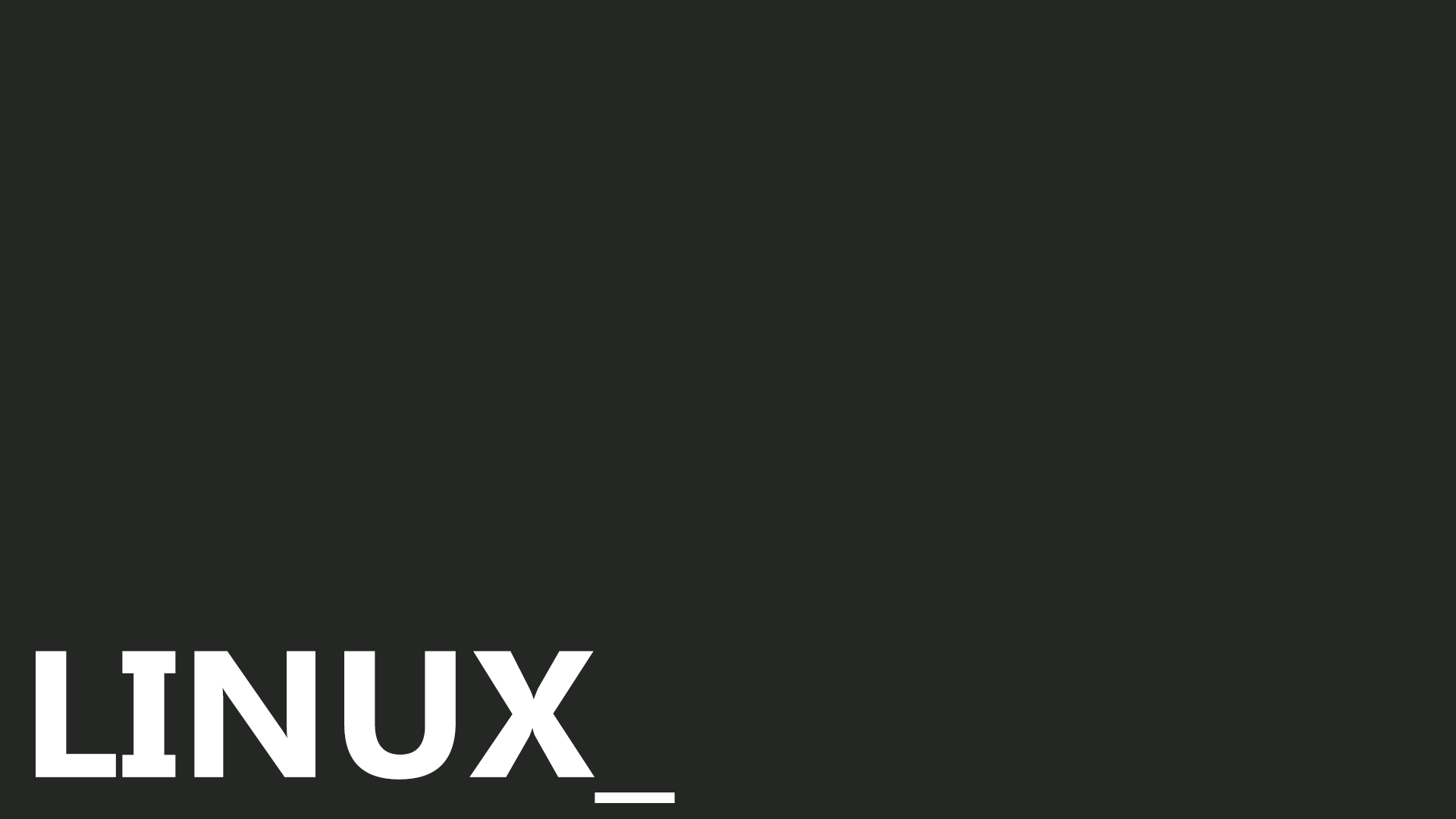 Linux text with underscore HD Wallpaper