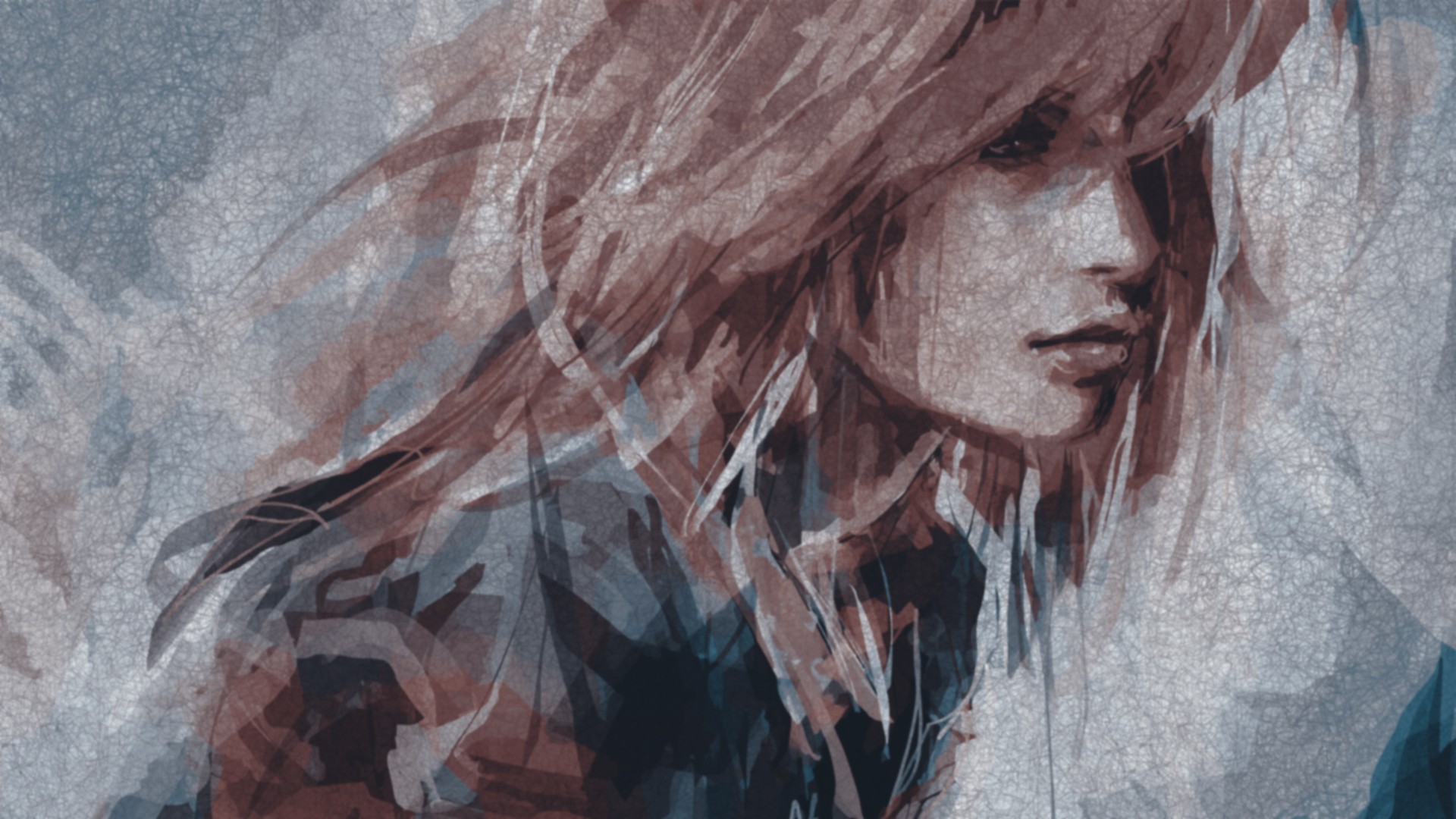 AliceXZ abstract portrait with textured background HD Wallpaper