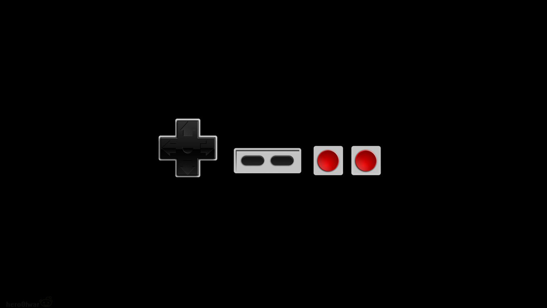 Nintendo controller buttons on black background HD Wallpaper