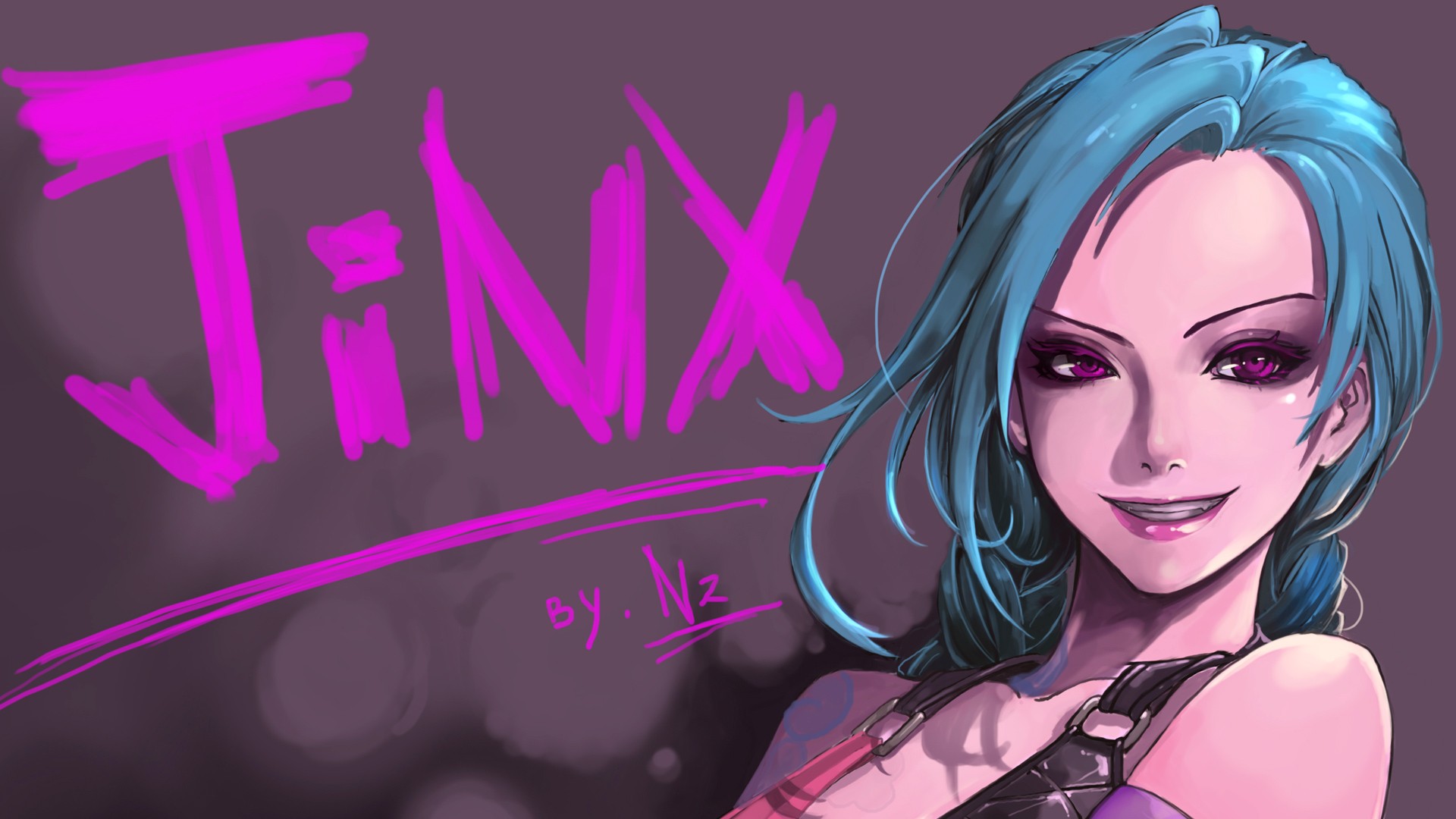 Jinx from League of Legends fan art HD Wallpaper