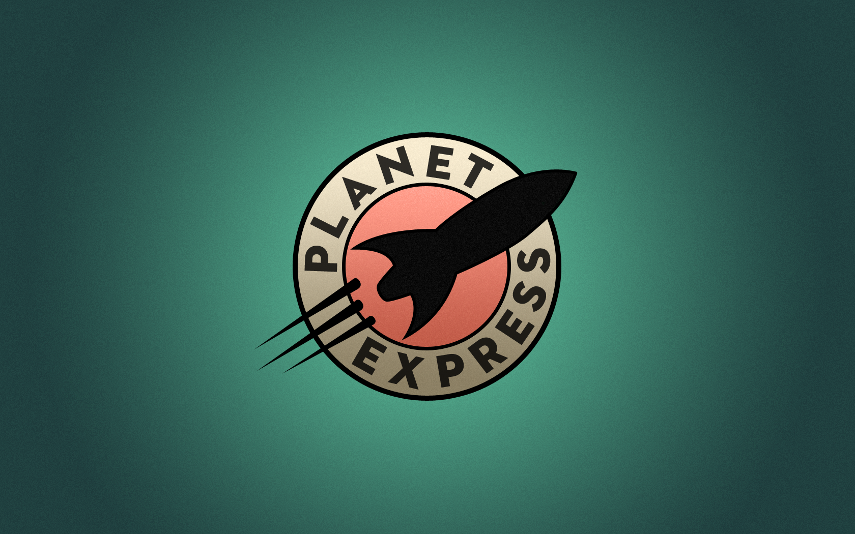 Planet Express Logo from Futurama HD Wallpaper