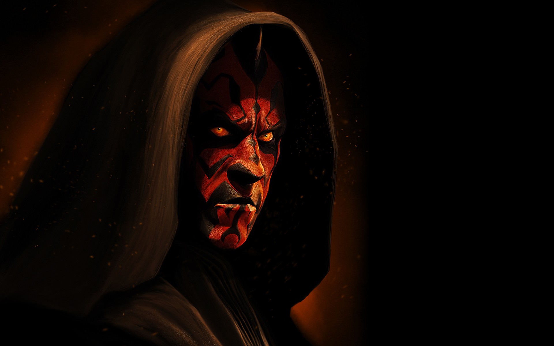 Darth Maul in a Hood HD Wallpaper
