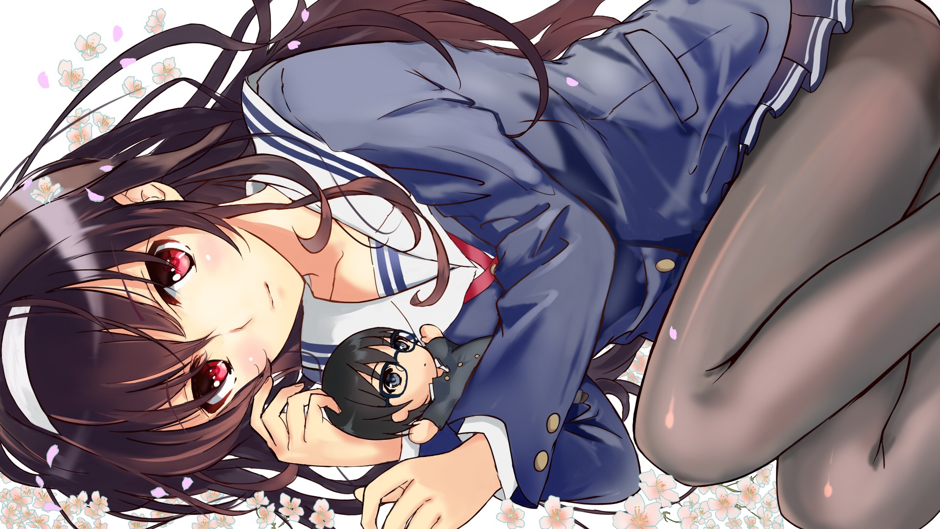 Saenai Heroine no Sodatekata anime girl with doll HD Wallpaper