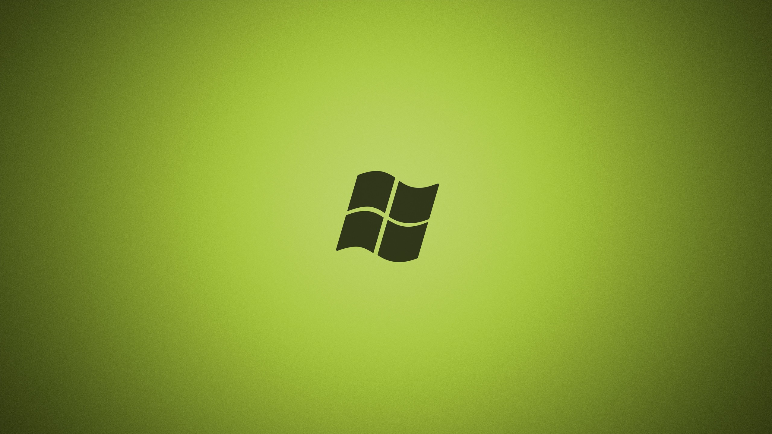 Microsoft Windows logo on green gradient HD Wallpaper