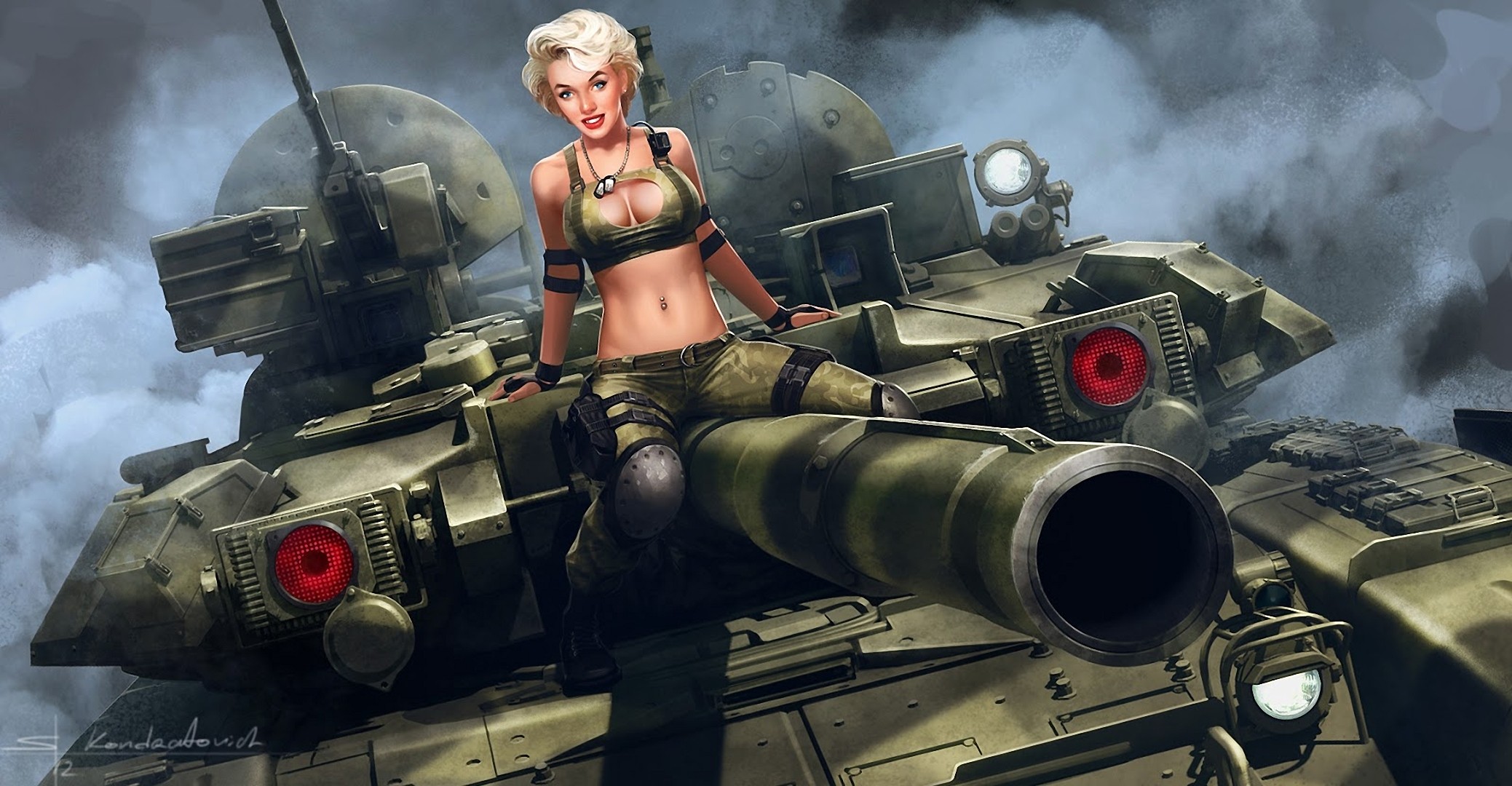 T-90, tank, digital art HD Wallpaper