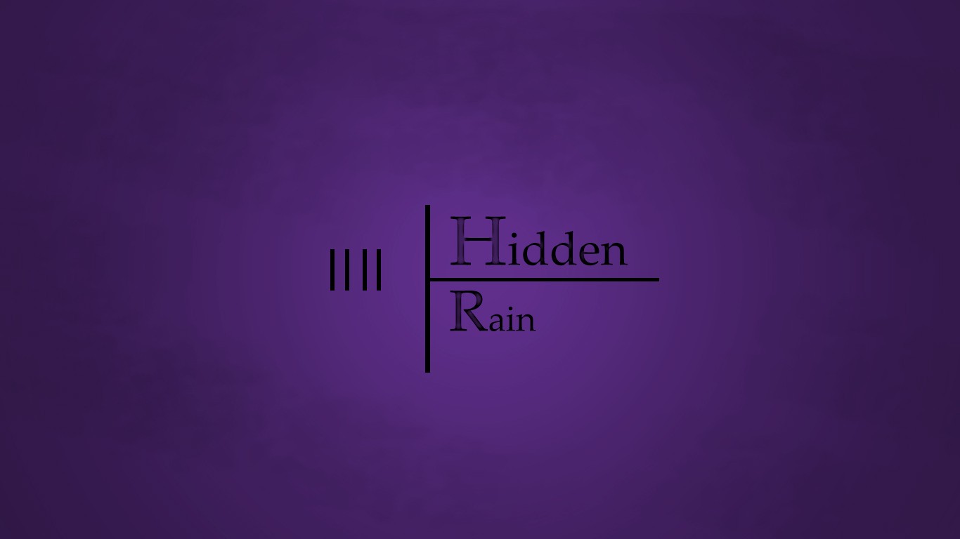 Hidden Rain Minimalist Logo HD Wallpaper
