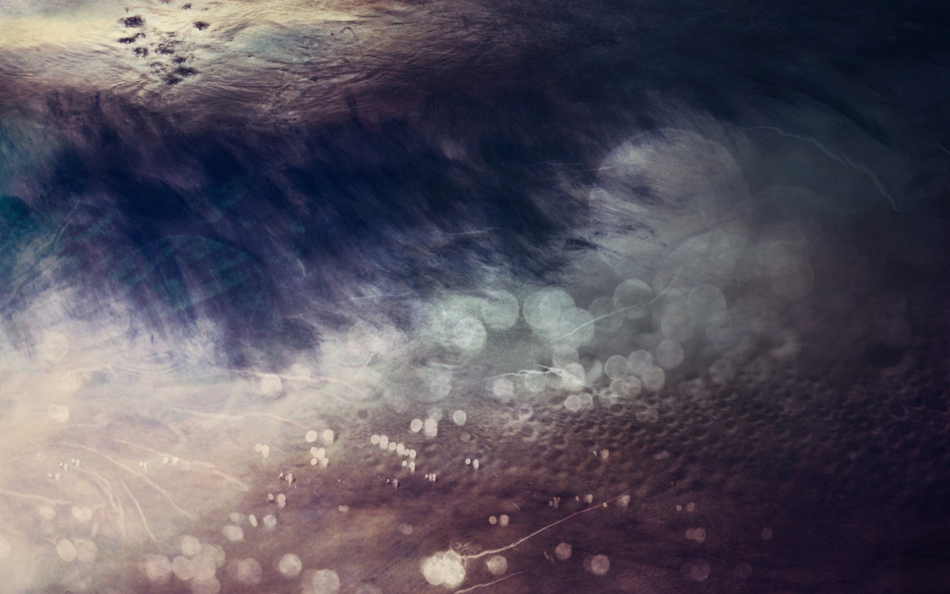 Abstract dark blue and purple textured background with bokeh HD Wallpaper