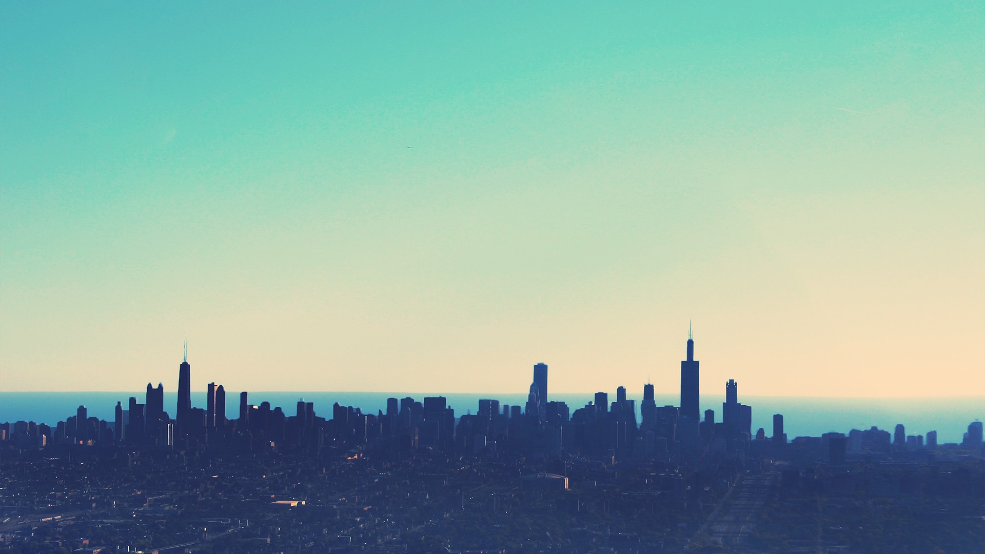 Chicago Skyline at Dusk HD Wallpaper