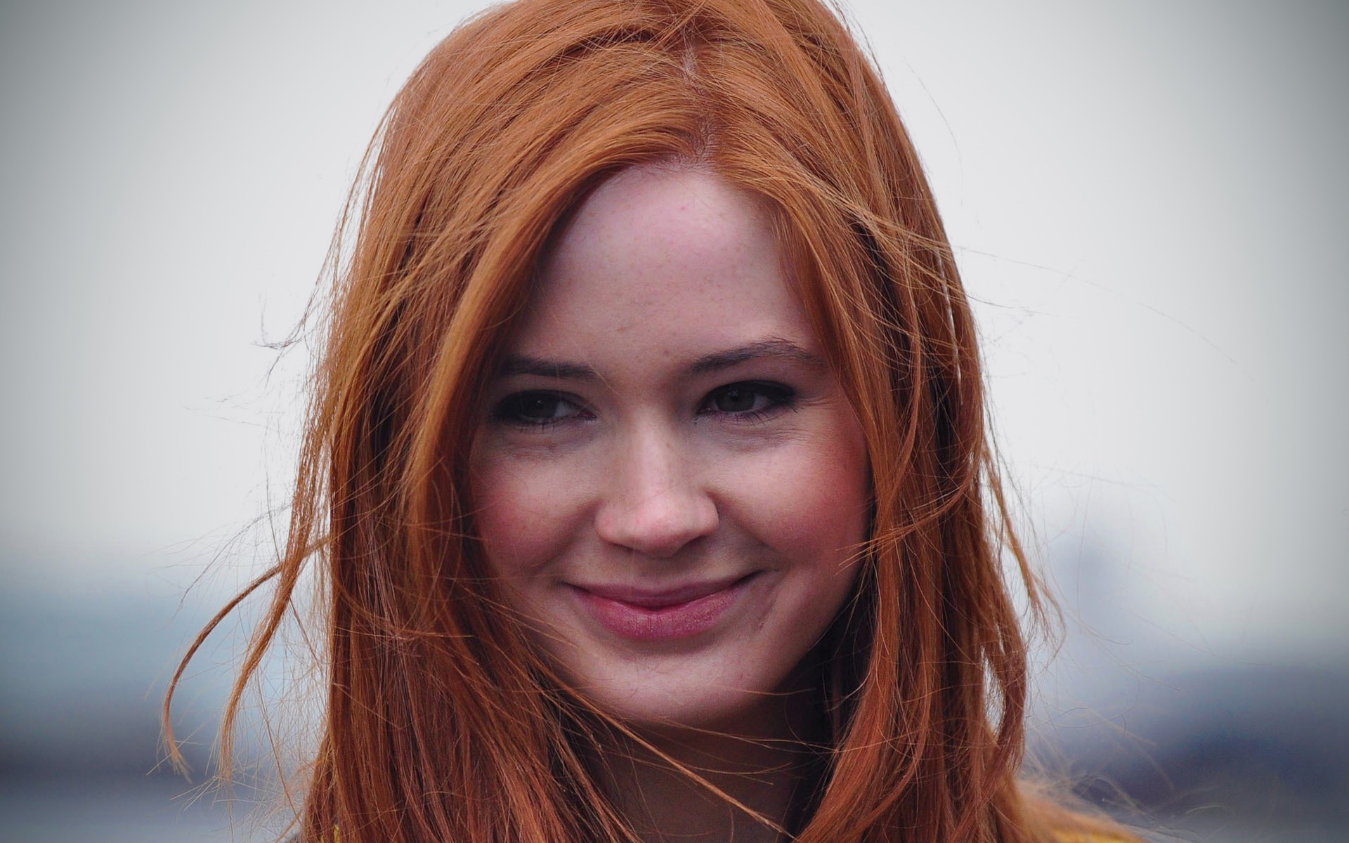 Karen Gillan with red hair HD Wallpaper