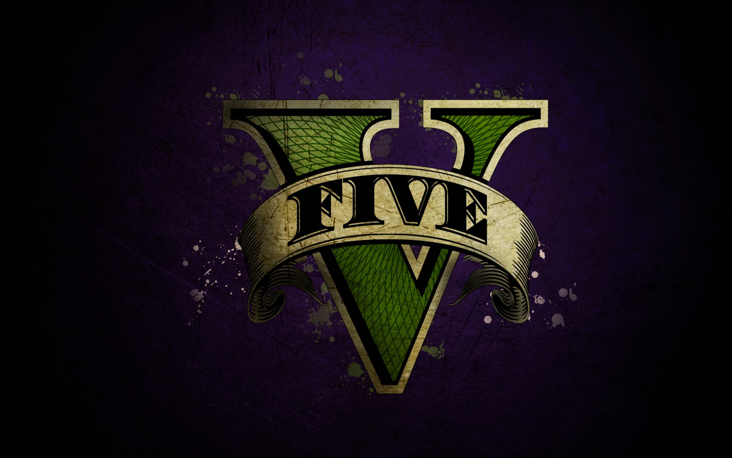 Grand Theft Auto V Logo HD Wallpaper