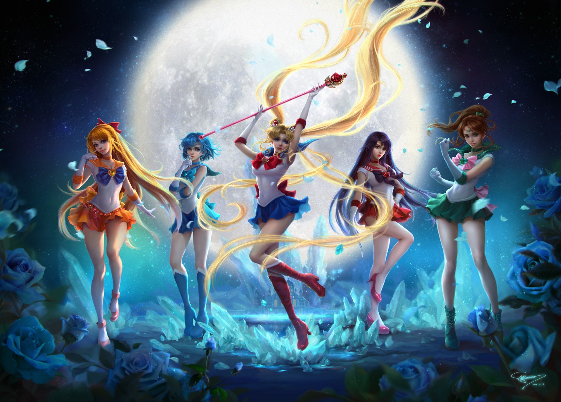 anime girls, Sailor Moon HD Wallpaper