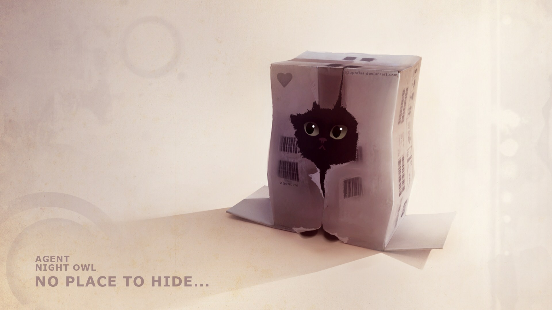 Agent Night Owl No Place to Hide Black Cat in Box HD Wallpaper