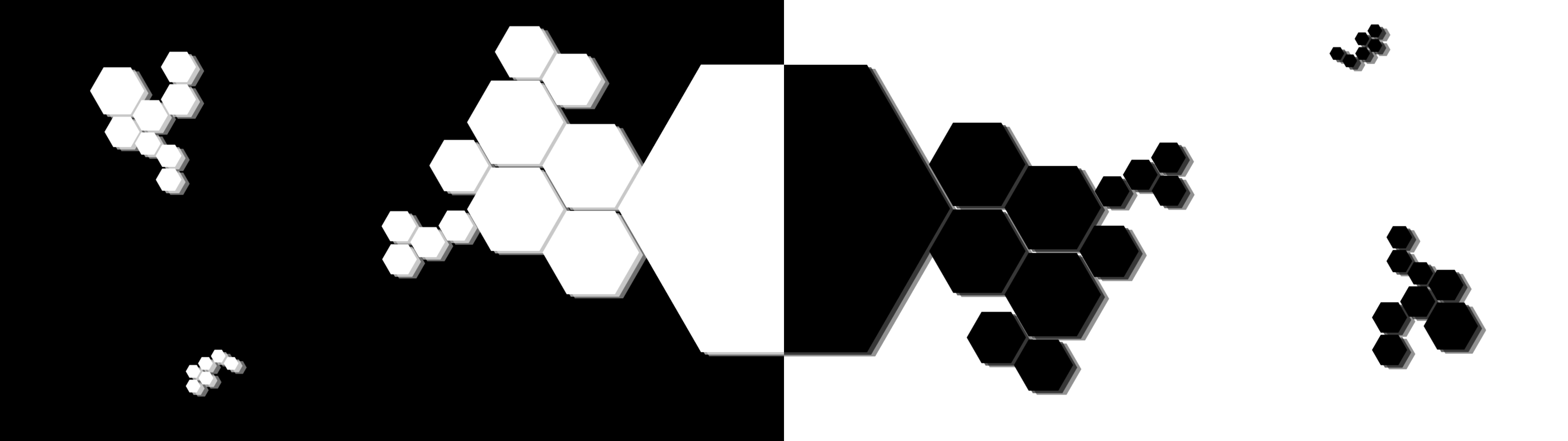 Monochrome abstract hexagonal pattern HD Wallpaper