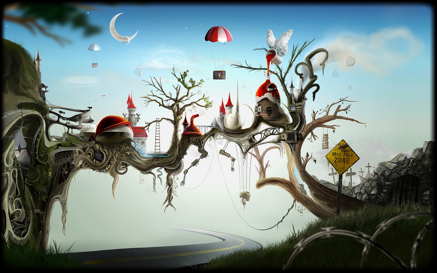 Surreal fantasy art by David Fuhrer HD Wallpaper