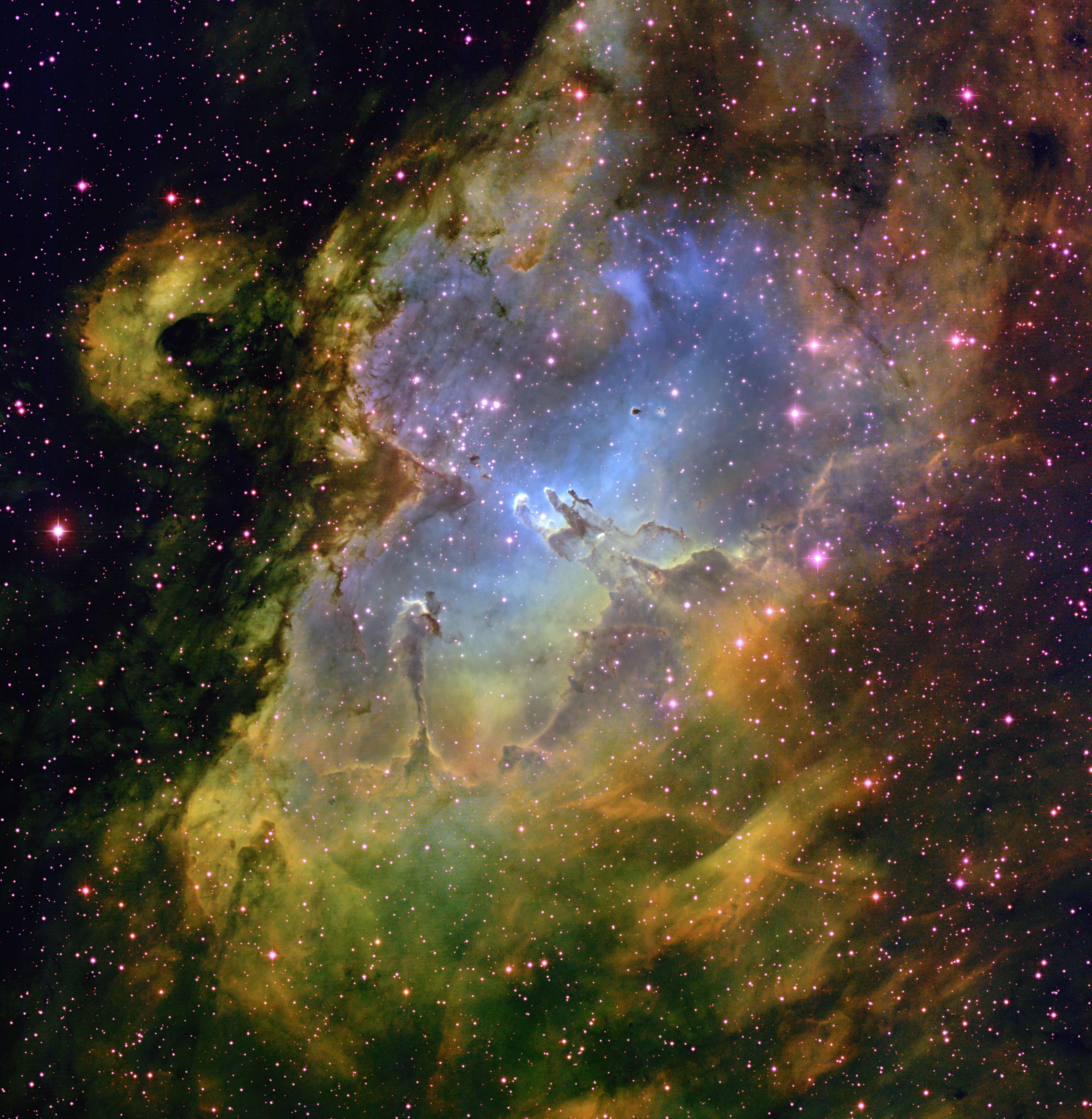 Pillars of Creation Nebula in Space HD Wallpaper