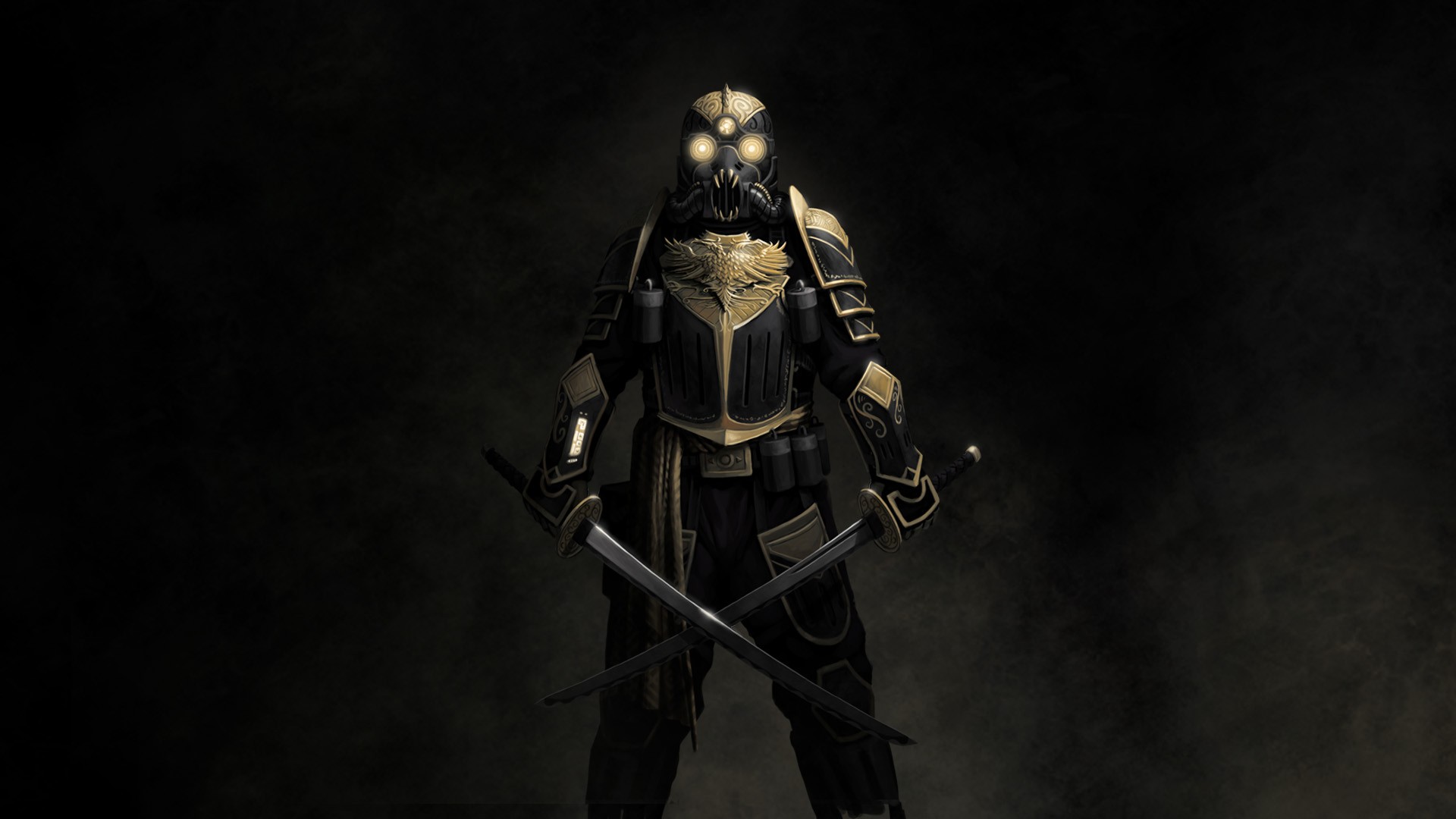 E.Y.E: Divine Cybermancy Soldier with Katanas HD Wallpaper