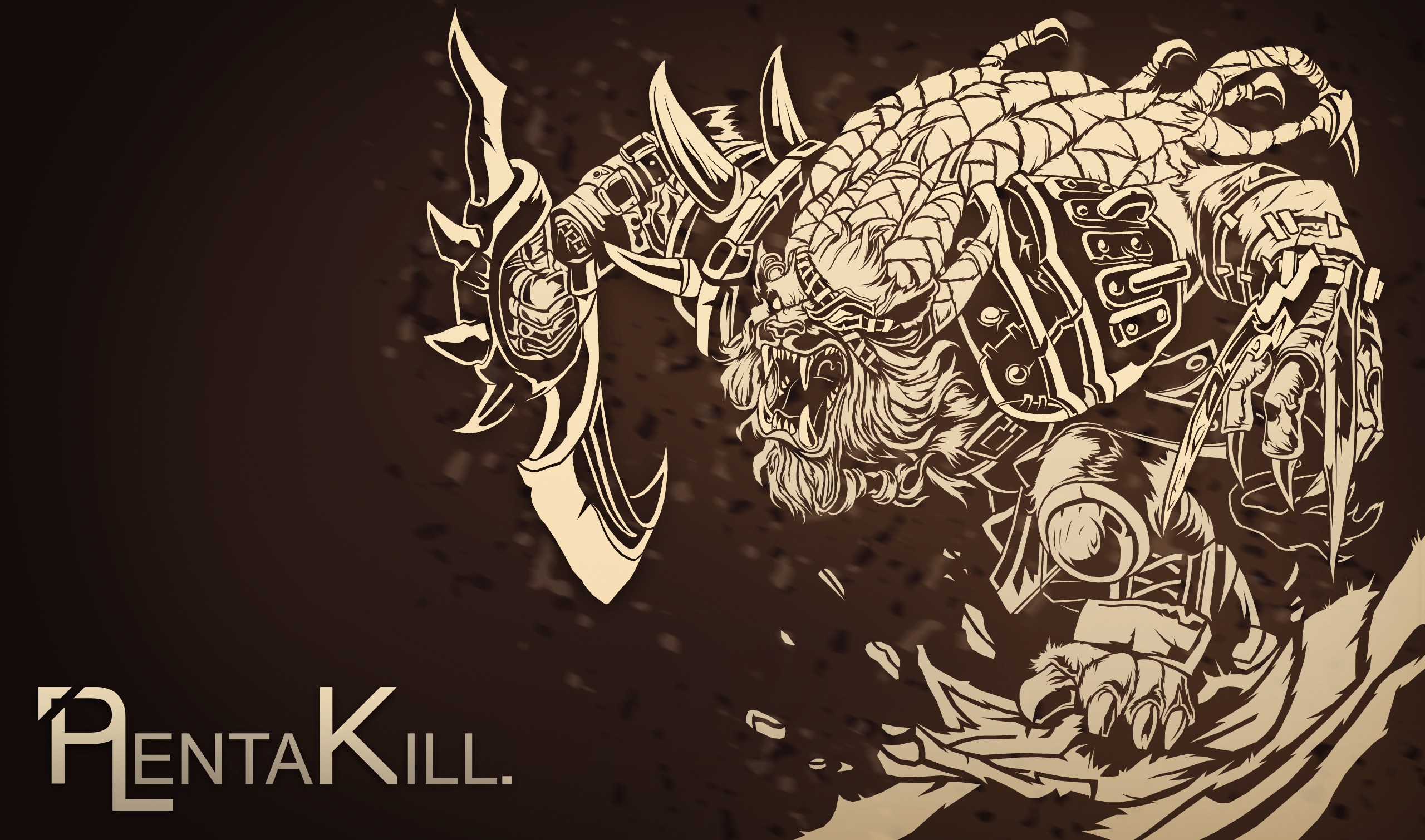 League of Legends Rengar PentaKill art HD Wallpaper
