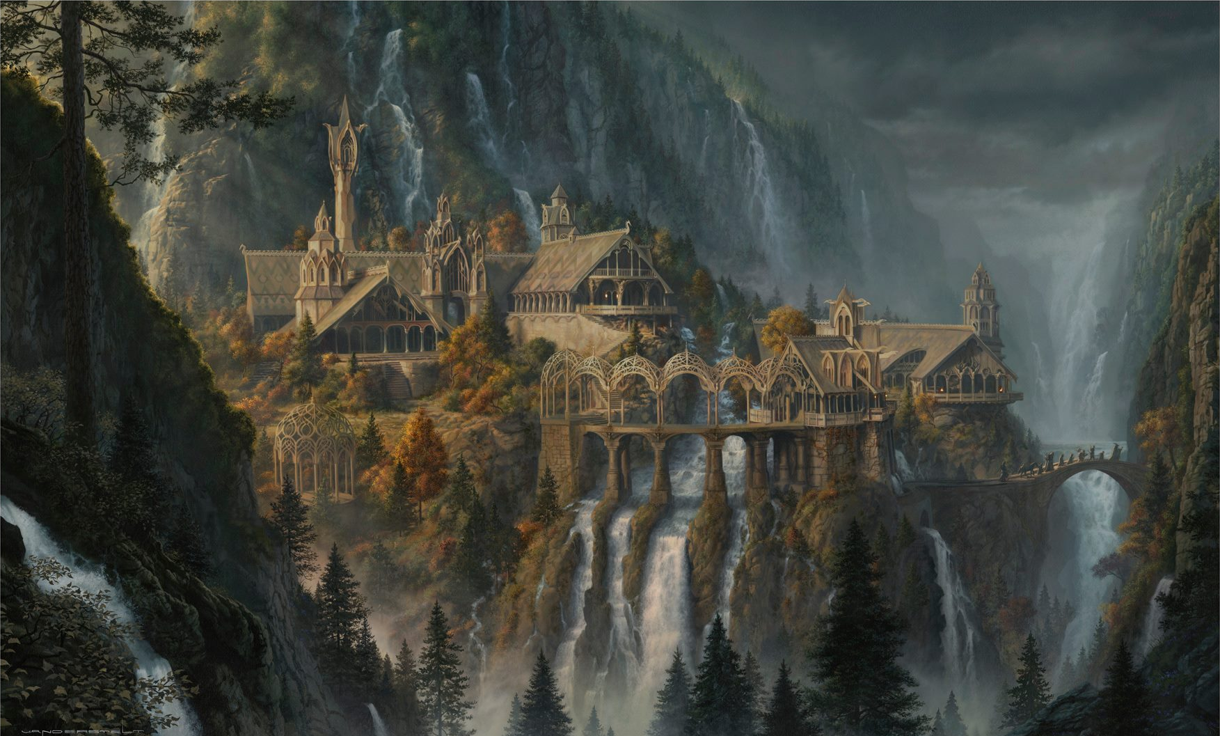 Rivendell from The Lord of the Rings HD Wallpaper