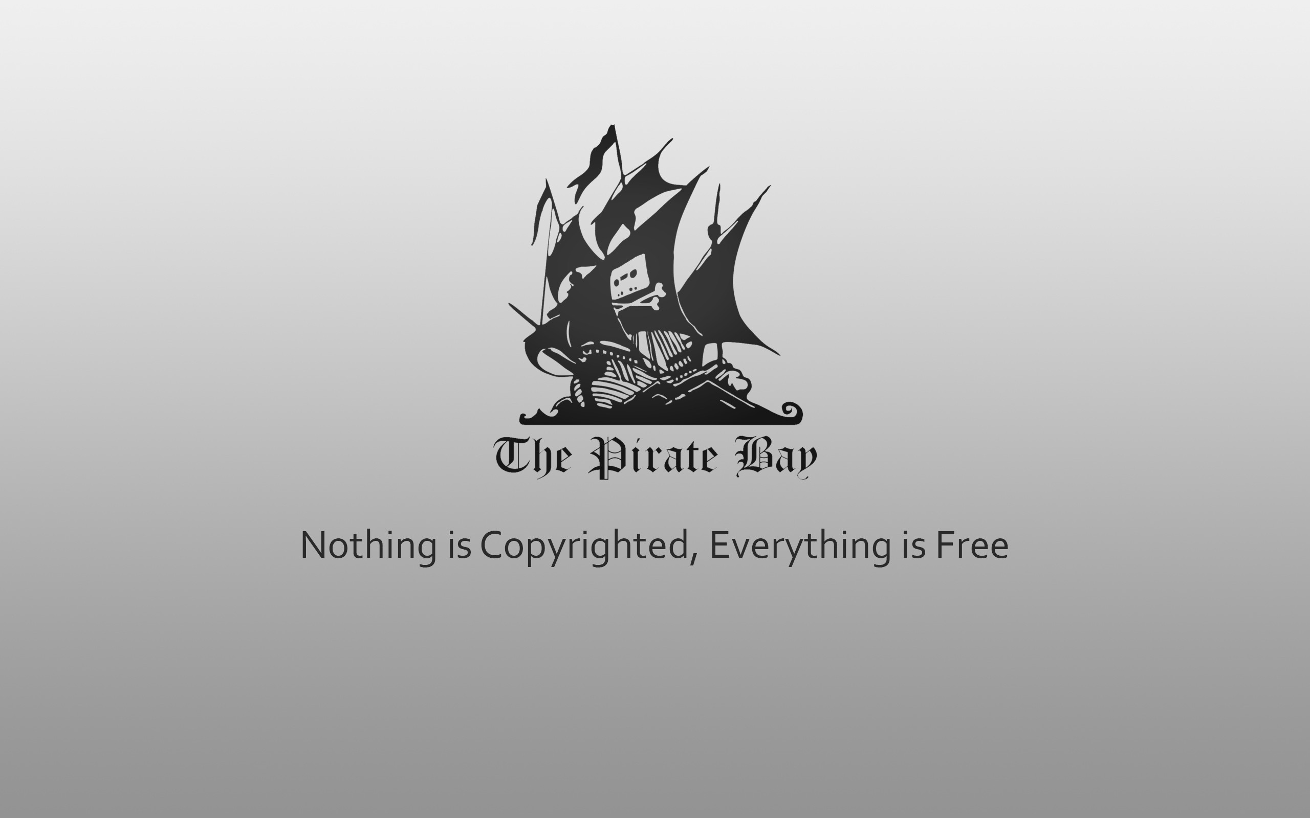 The Pirate Bay Logo with Slogan HD Wallpaper