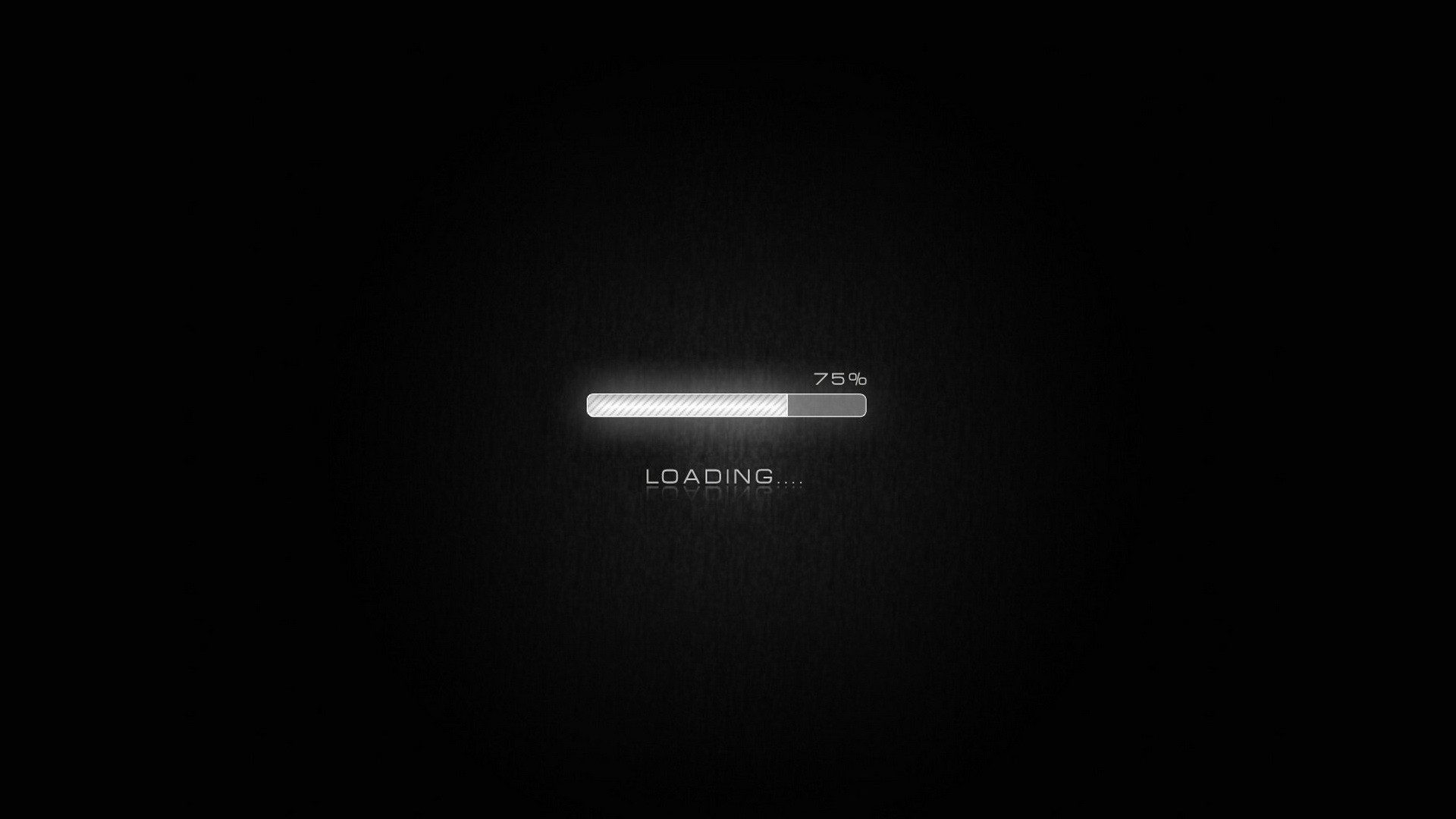 Loading bar at 75 percent HD Wallpaper