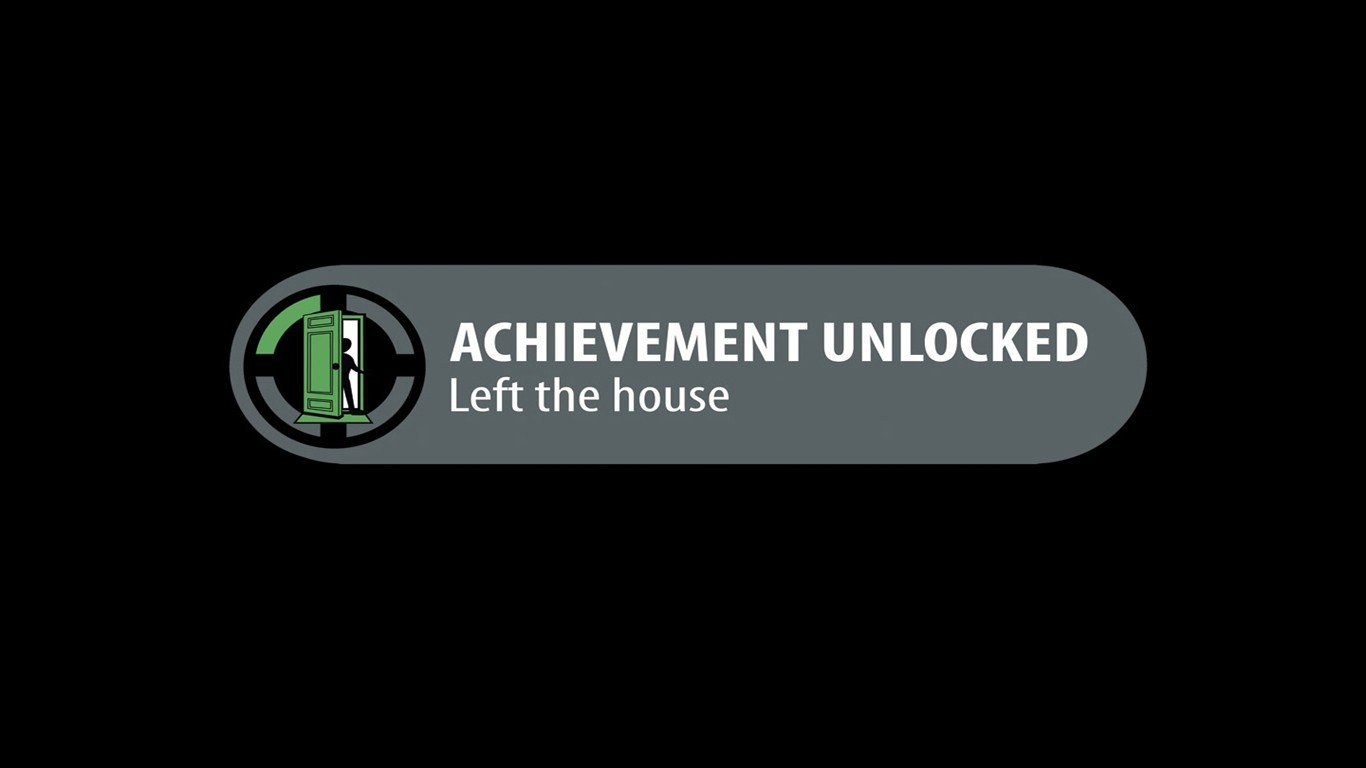 Achievement Unlocked: Left the house HD Wallpaper