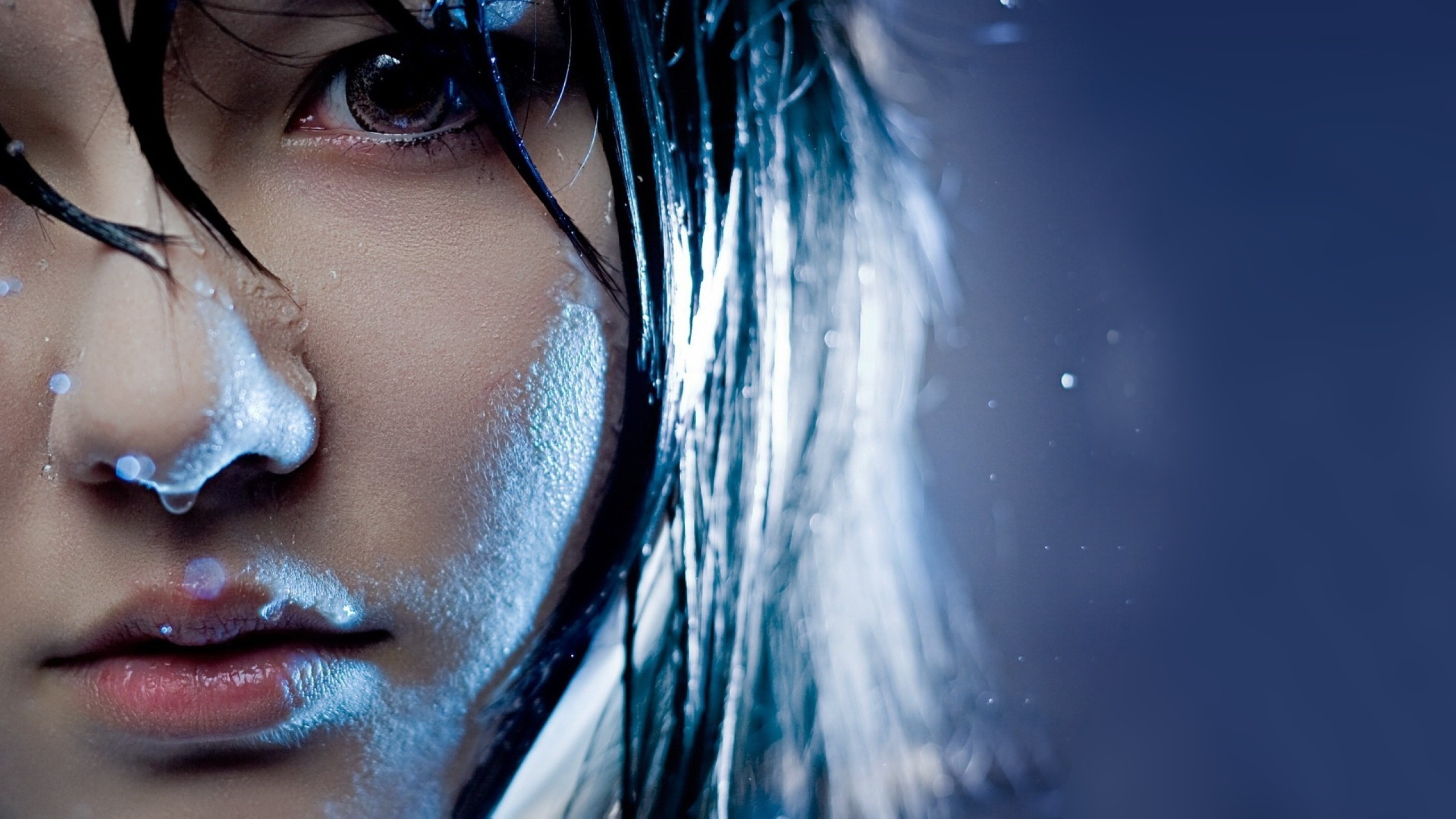 Resident Evil digital art of a woman with wet hair HD Wallpaper