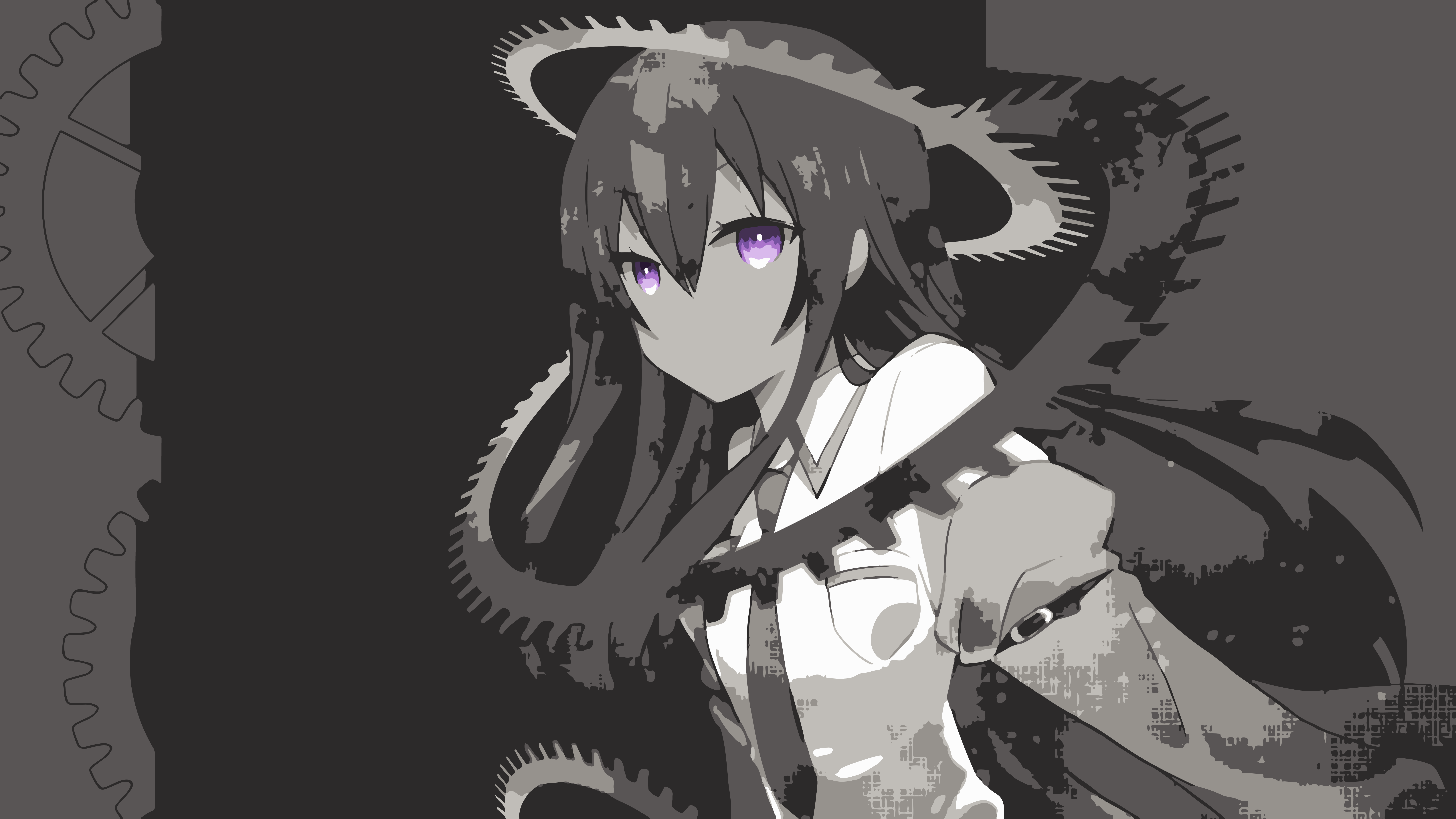 Makise Kurisu from Steins;Gate with gears HD Wallpaper