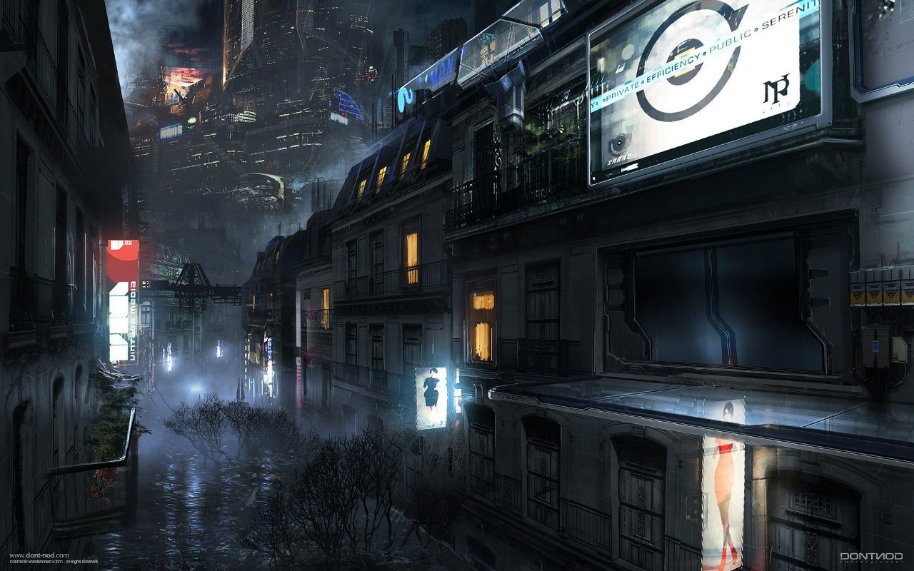 Remember Me concept art of a futuristic city HD Wallpaper