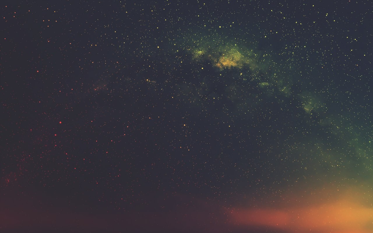 Starry night sky with the Milky Way HD Wallpaper