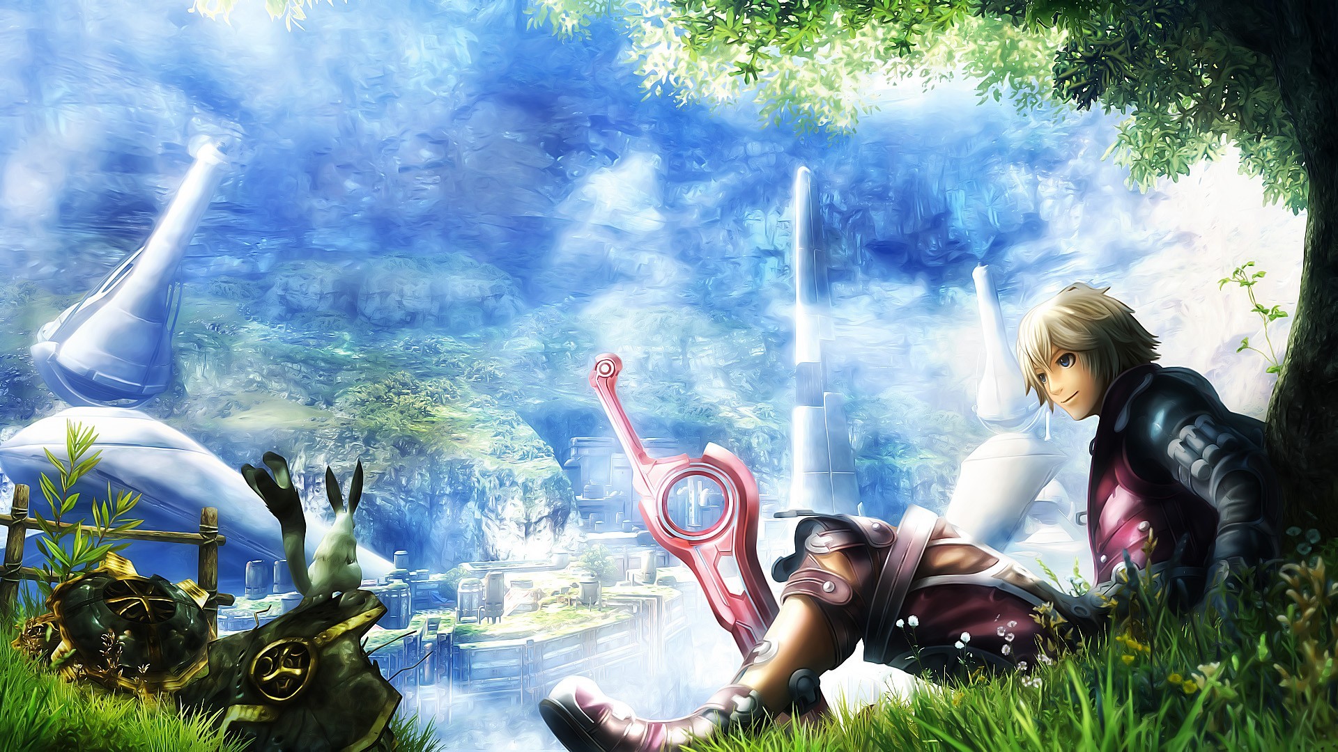Shulk and the Monado in Xenoblade Chronicles HD Wallpaper