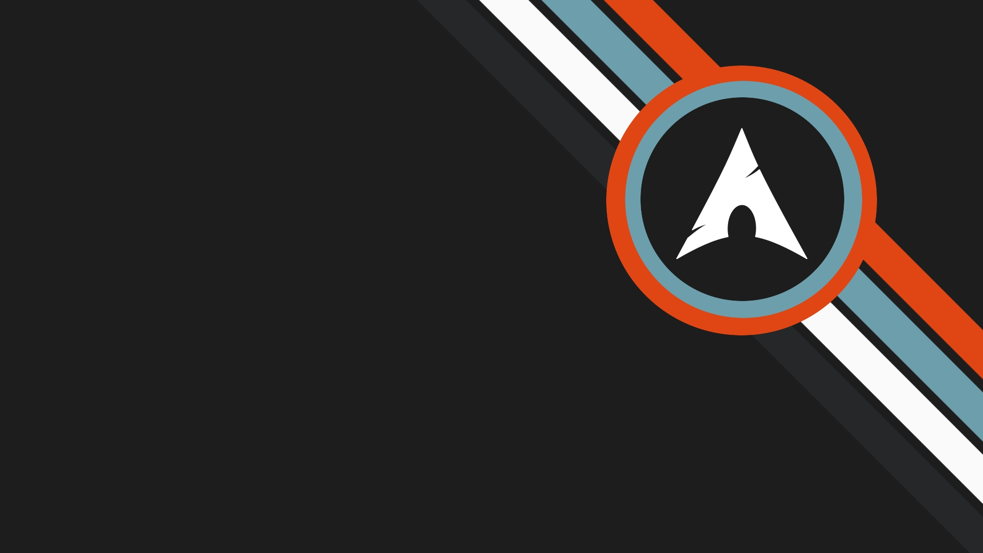 Arch Linux logo with abstract stripes HD Wallpaper